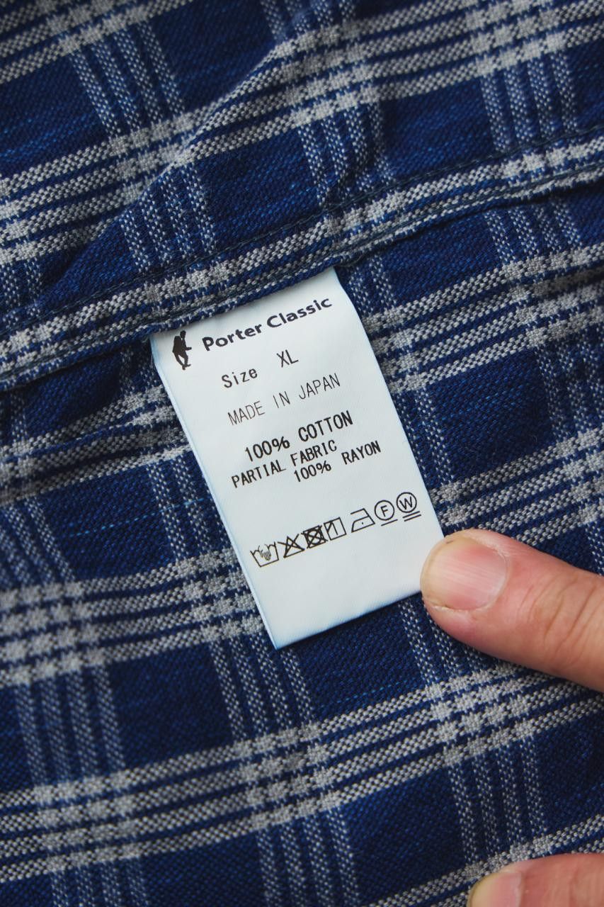 Porter Classic Porter Classic - PALAKA SHORT SLEEVE SHIRT - INDIGO Size US XL / EU 56 / 4 - 11 Thumbnail