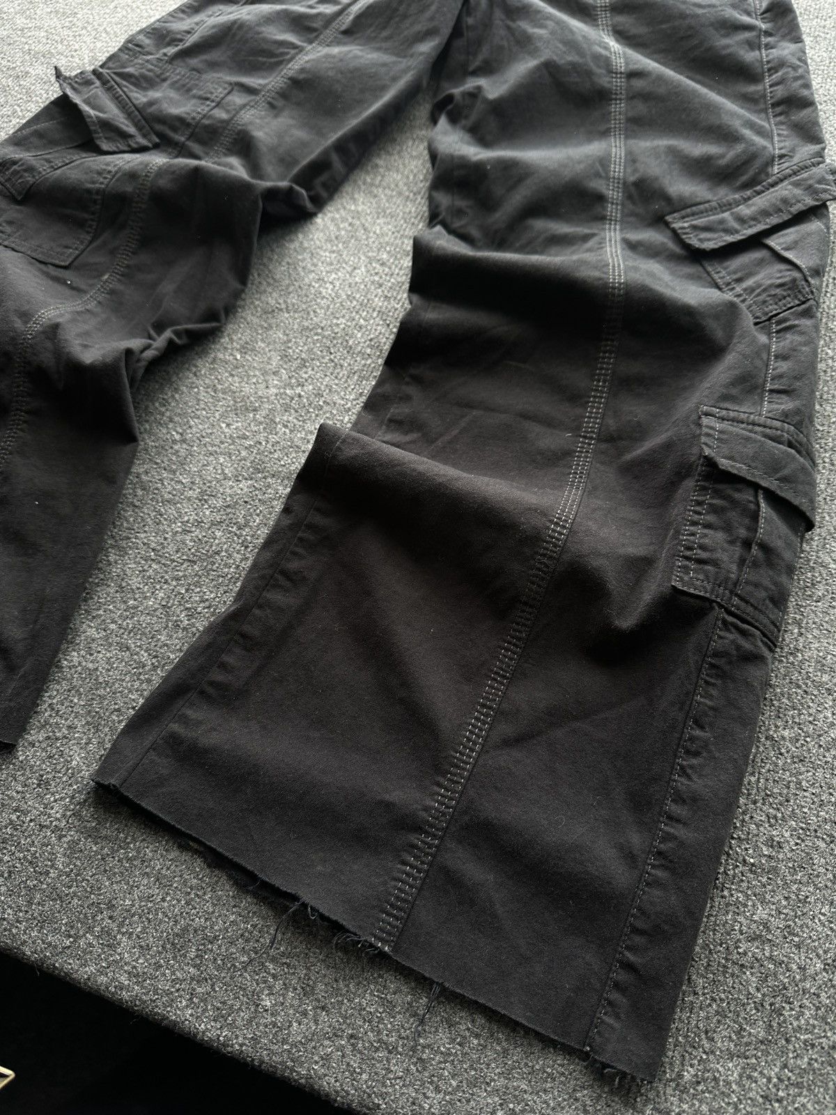 Other 🚨 RARE BLACK CARGO MULTIPOCKET WOMEN PANTS Size 28" / US 6 / IT 42 - 4 Thumbnail