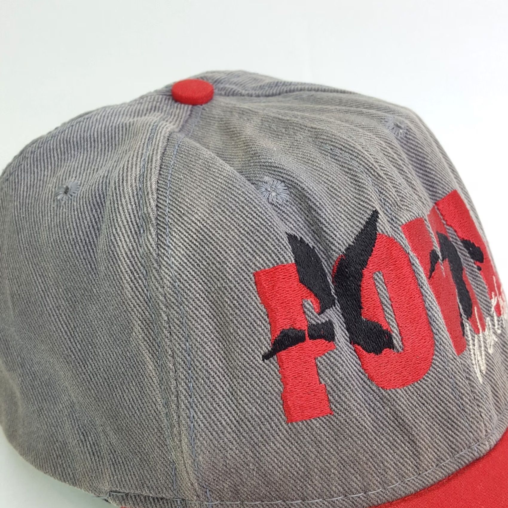 Vintage VINTAGE Duck Hunting Snapback USA Made Outdoor Hat Baseball Cap Red Adjustable Cotton Twill Embroidered 90s Fowl Weather Outdoors Mens Hat Size ONE SIZE - 5 Thumbnail