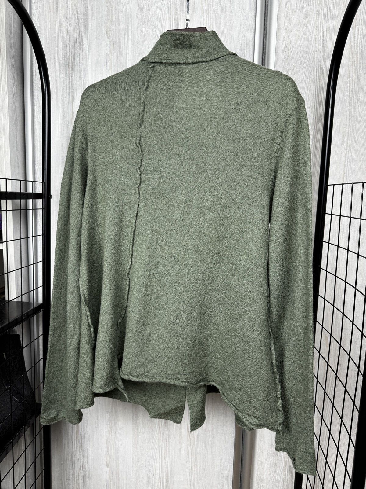 Rundholz Rundholz Avantgarde Knitwear Sweater Cardigan Wool Green L Size L / US 10 / IT 46 - 8 Thumbnail