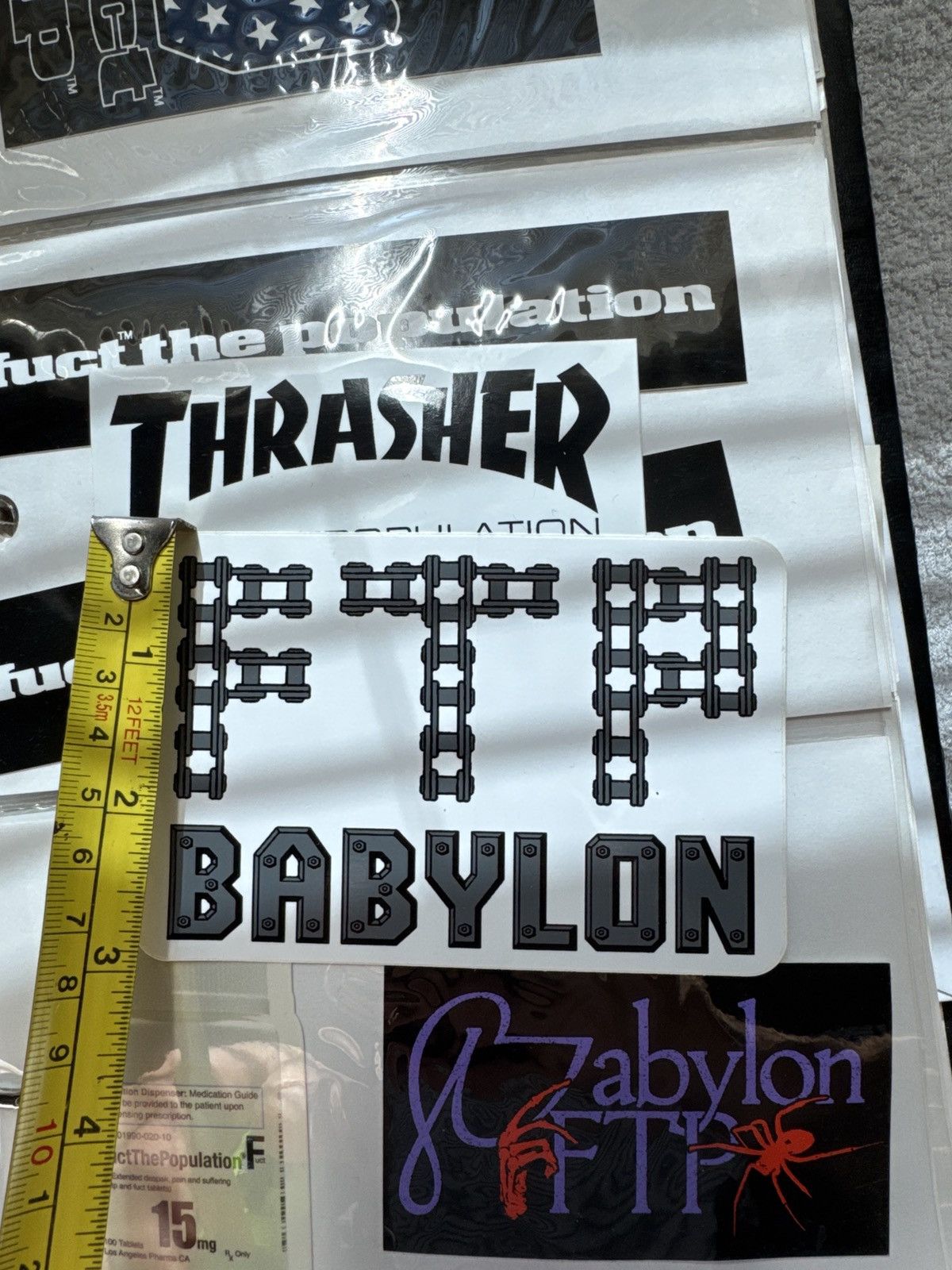 Babylon × Fuck The Population FTP x Babylon Chain Sticker Size ONE SIZE - 4 Thumbnail