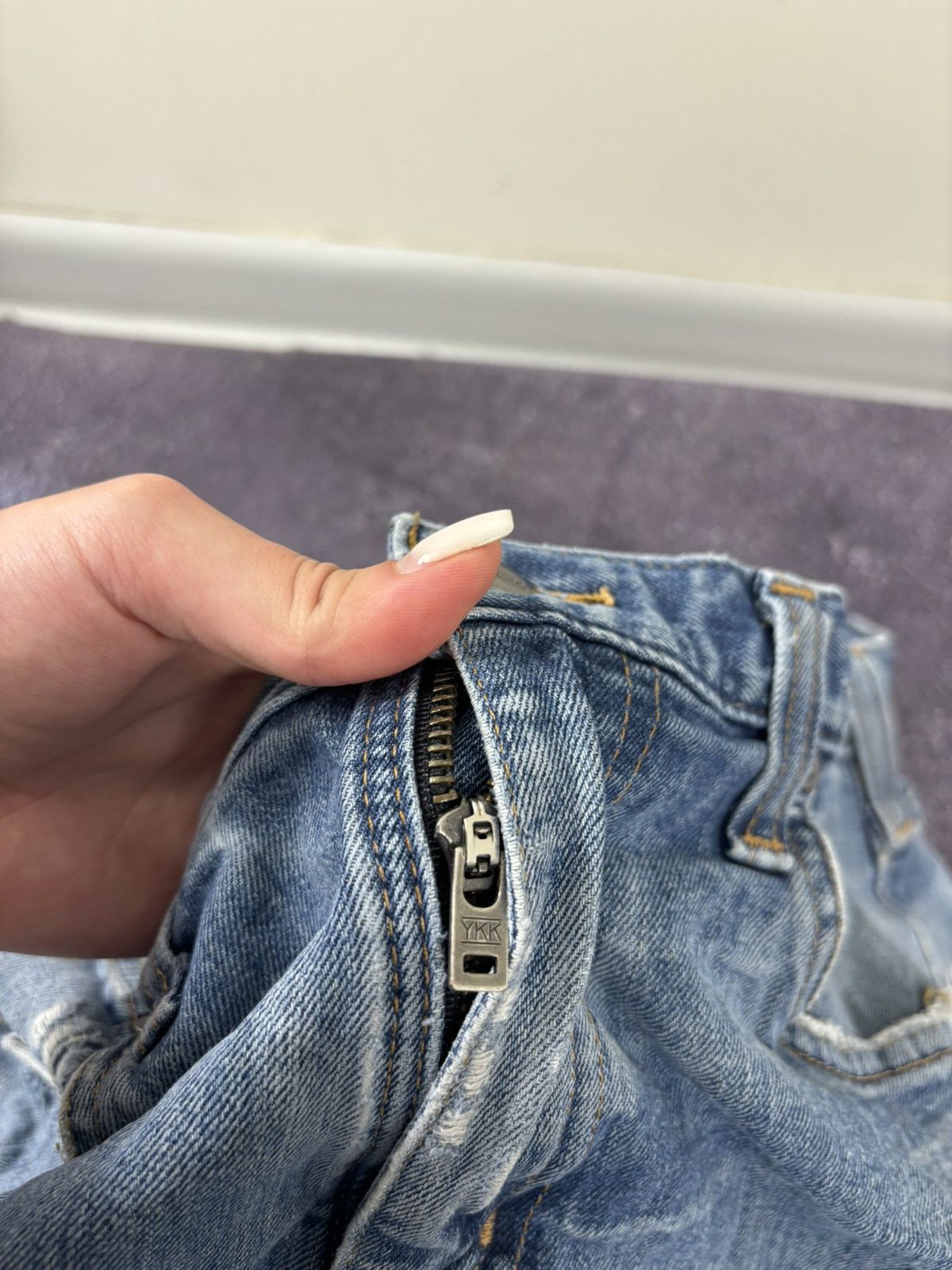 Carhartt Vintage Carhartt Force USA Blue Work Denim Hype Baggy Jeans Size US 33 - 12 Thumbnail