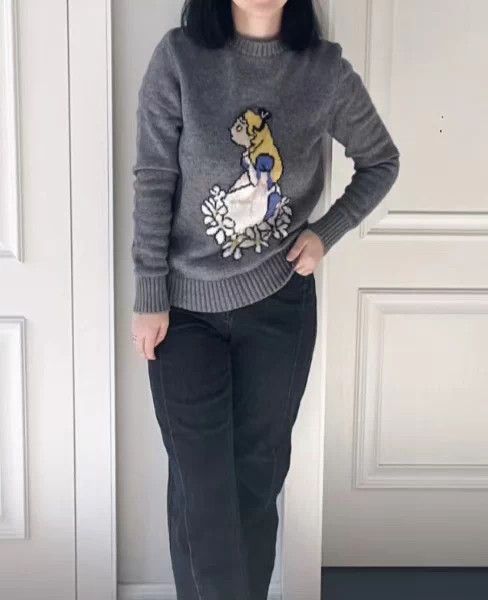 Miu Miu MIU MIU x Disney Alice Gray Knit Sweater FR42 95New Size M / US 6-8 / IT 42-44 - 9 Thumbnail