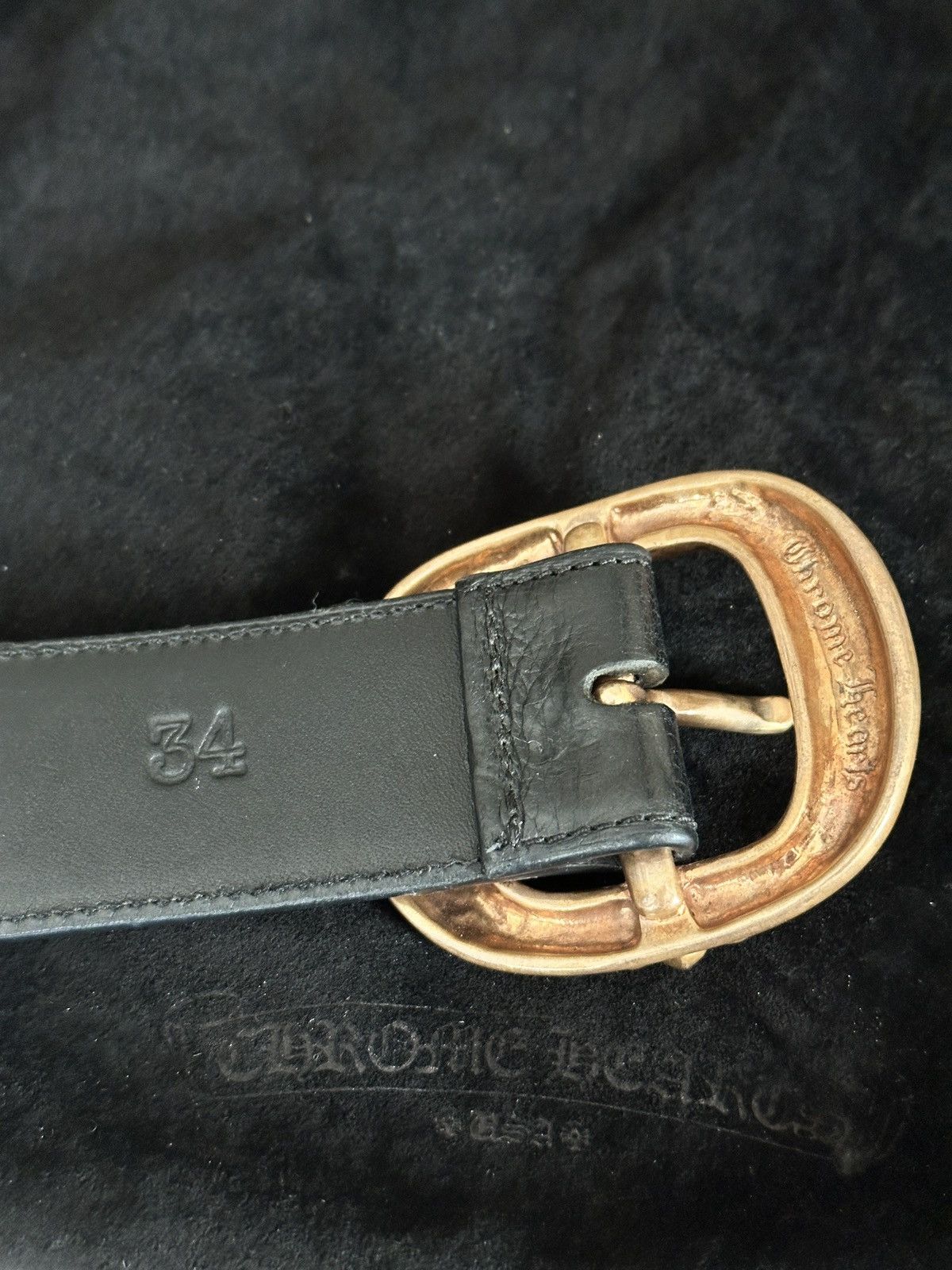Chrome Hearts RARE CHROME HEARTS BRONZE GUNSLIGNER size 34 like new Size 34 - 6 Thumbnail
