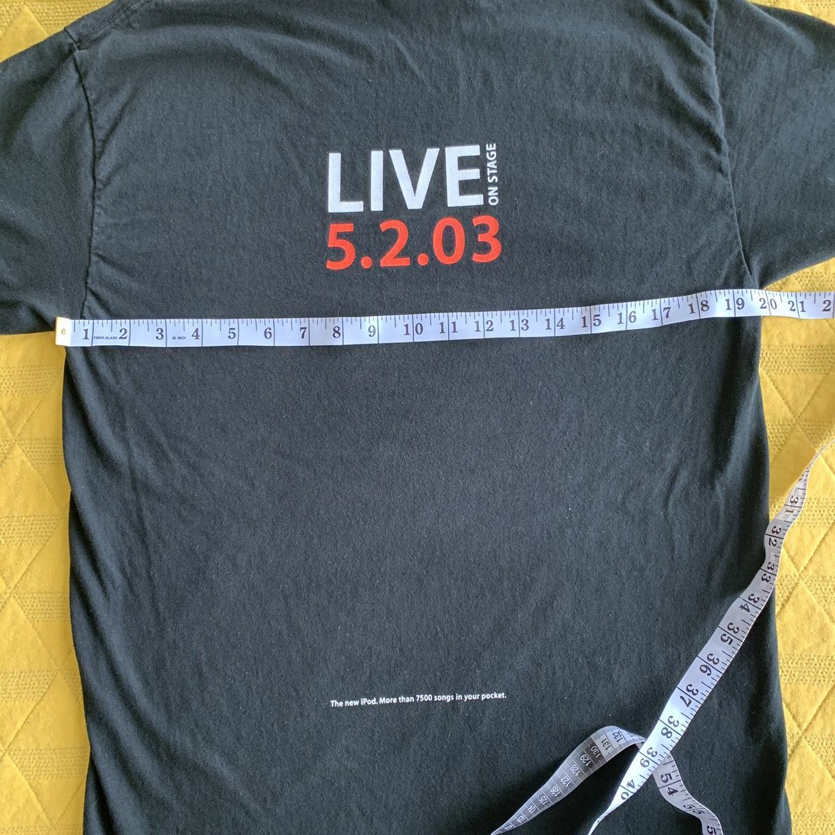 Apple × Vintage VTG Apple iPod t-shirt 2003 Unveil Live Steve Jobs Black tee Size US M / EU 48-50 / 2 - 8 Thumbnail