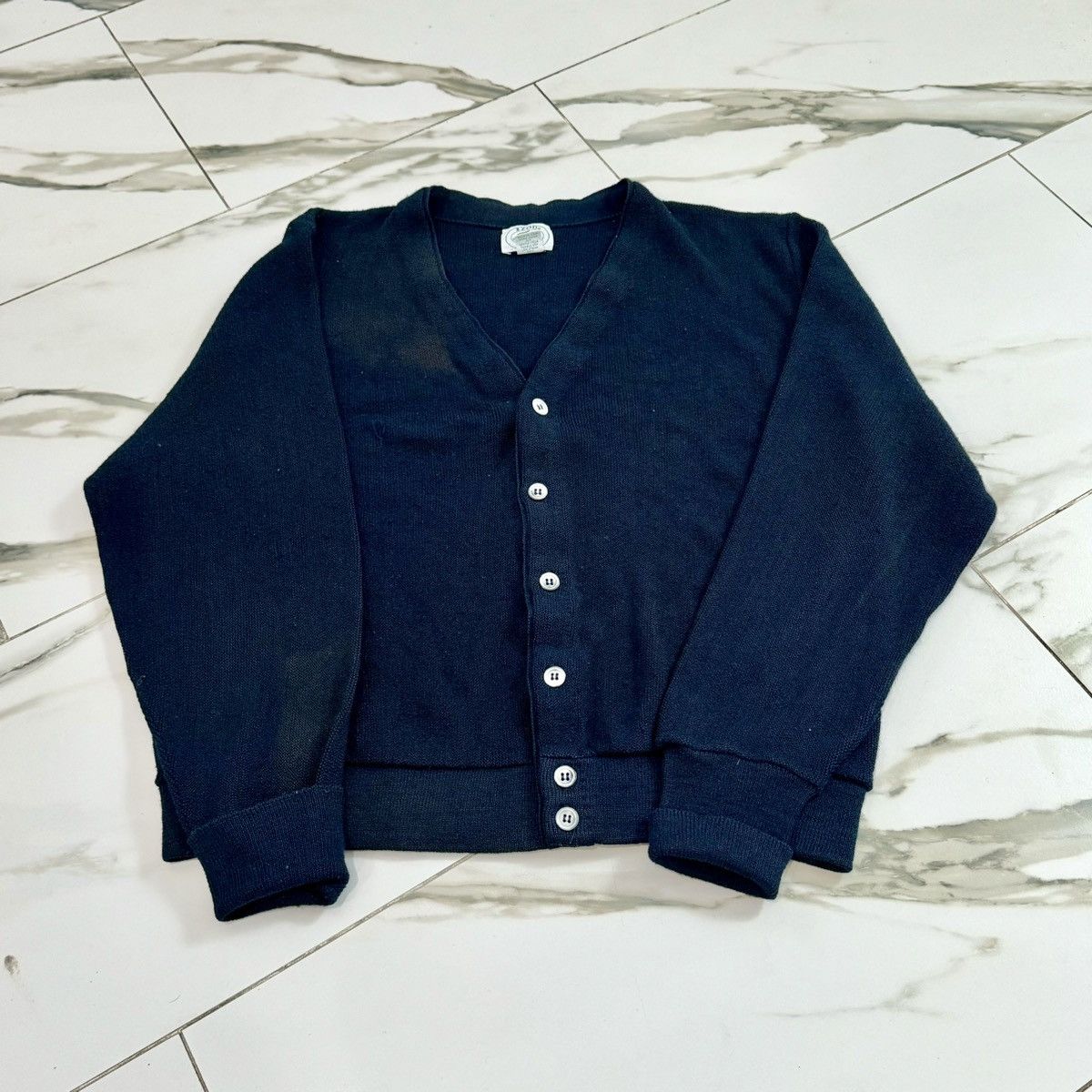 Lacoste × Vintage VINTAGE LACOSTE NAVY CARDIGAN! Size US M / EU 48-50 / 2 - 5 Thumbnail