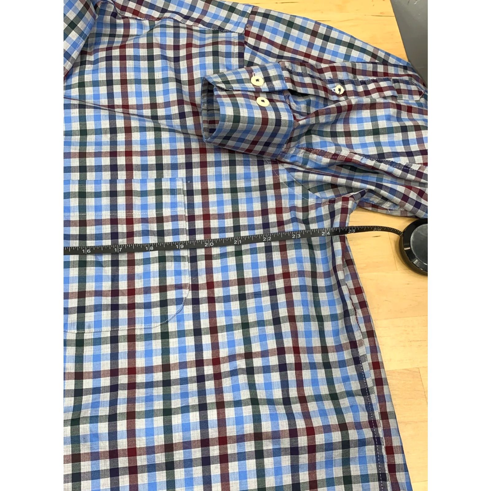 Peter Millar Peter Millar Button Up Shirt Mens XL Plaid Long Sleeve Casual Cotton Size US XL / EU 56 / 4 - 4 Thumbnail