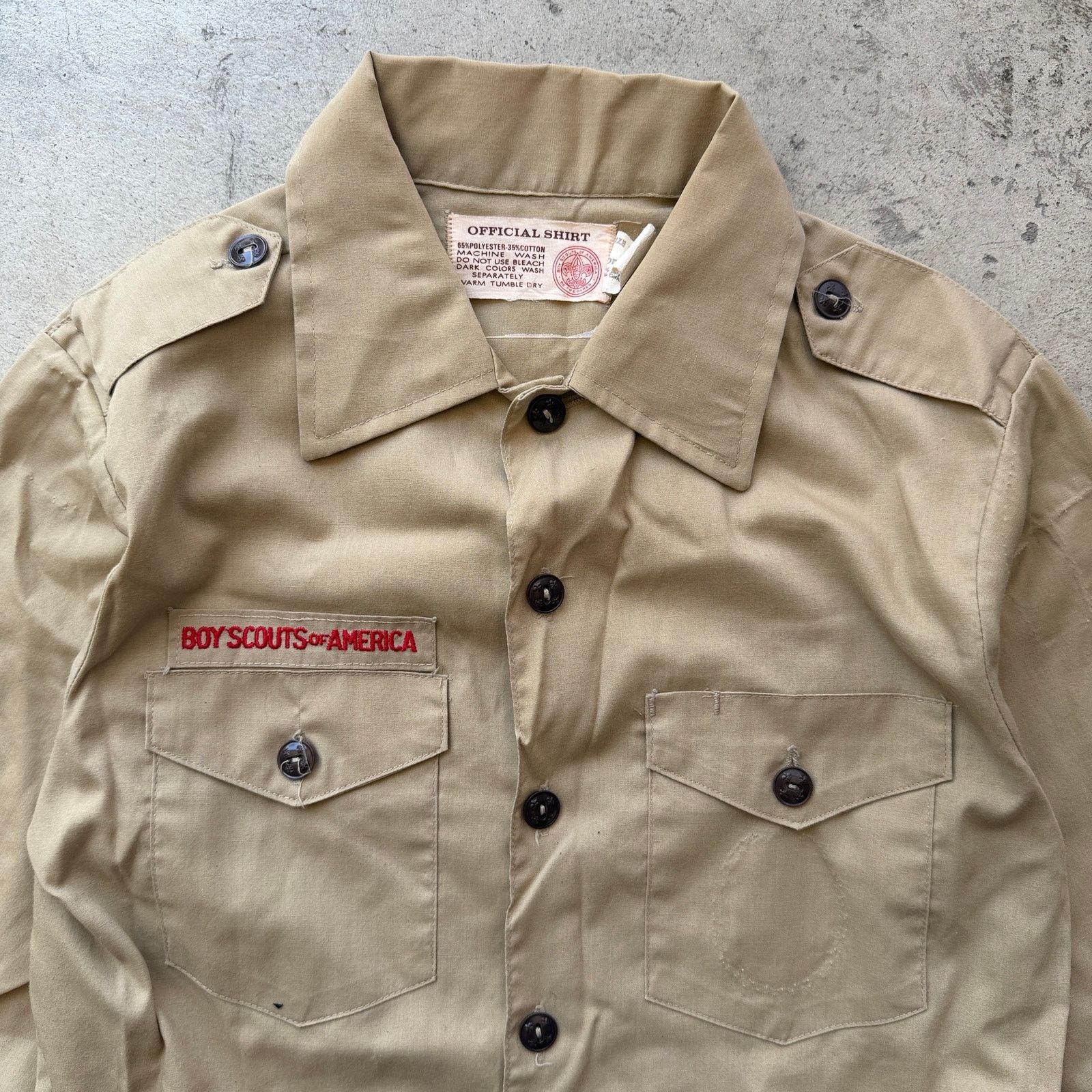 Other Vintage 70s Boy Scouts of America Uniform button Shirt USA Size US S / EU 44-46 / 1 - 3 Thumbnail