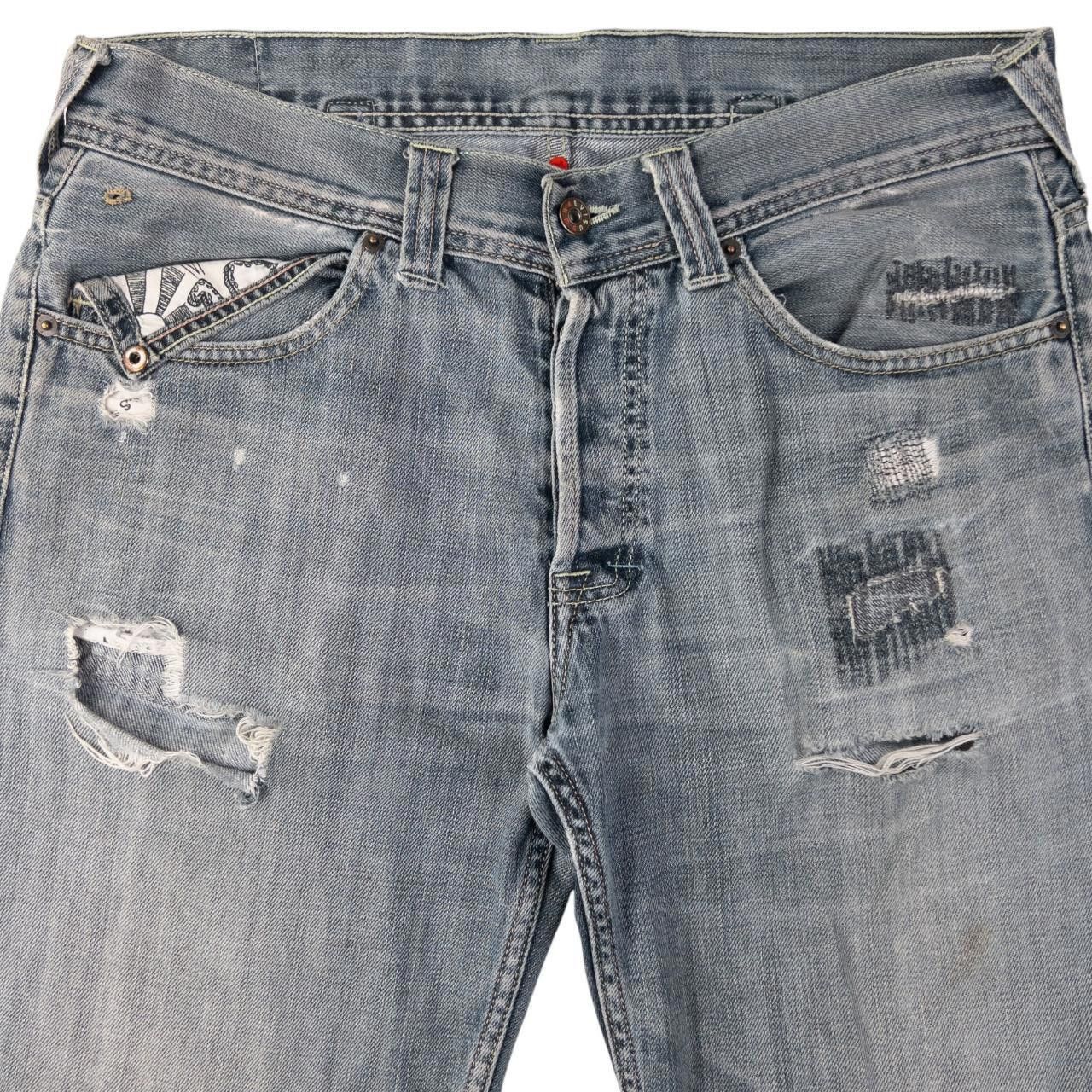 Puma Vintage Puma X Evisu Double Gull Denim Jeans Size W35 Size US 35 - 2 Thumbnail