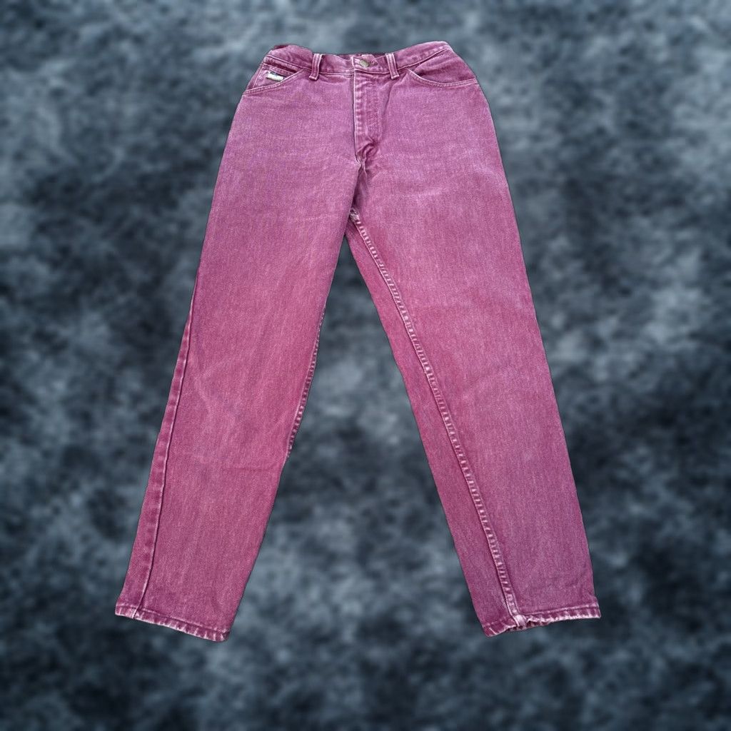 Wrangler VINTAGE Wrangler Mom Jeans 26x27 High Rise Purple Pink Denim 90s Womens Jeans Regular 26 27in Purple 90s Size 26" / US 2 / IT 38 - 1 Thumbnail