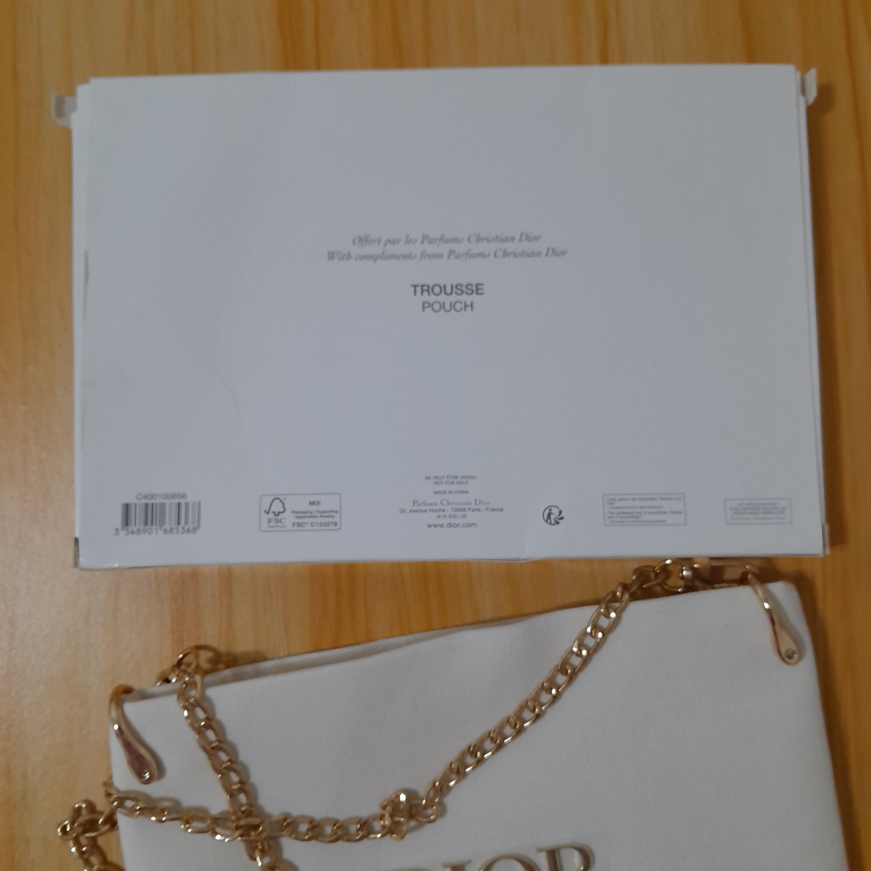 Dior Dior White Canvas Make-Up Bag with added Sling Size ONE SIZE - 6 Thumbnail