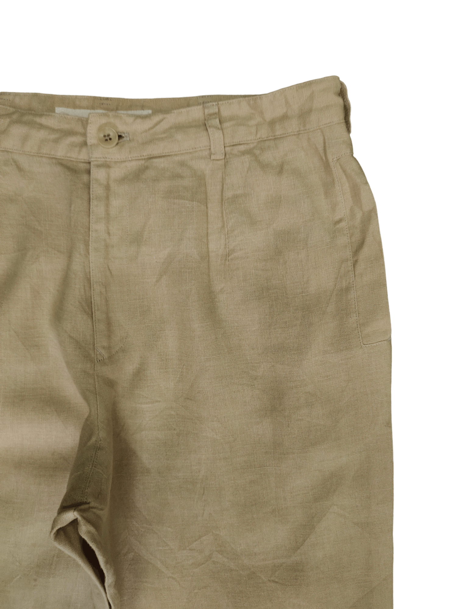 Mademoiselle Non Non Vintage 90s Mademoiselle Linen Trouser Pants Size US 29 - 3 Thumbnail
