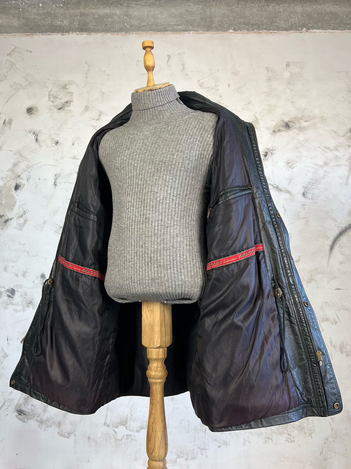 Aldo Vintage Aldo Colitti Leather Jacket Size XL - XXL 56 Size US XXL / EU 58 / 5 - 8 Thumbnail