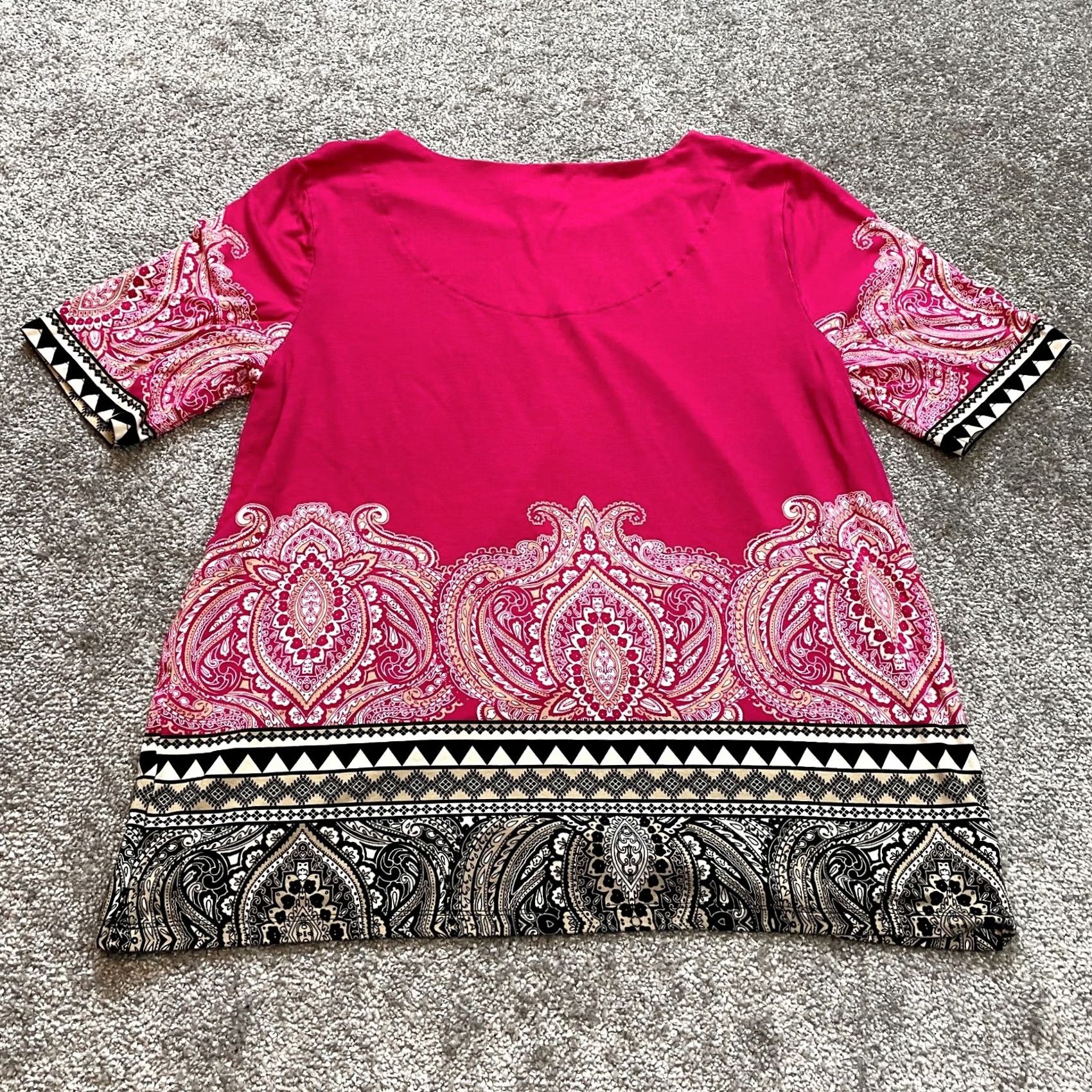 Vintage Chico's Shirt Womens Chico's Size 1 US Size Medium 8 Pink 3/4 Sleeve Rayon Top Shirt Women M Pink 3/4 Sleeve Rayon Top Chico's Size M / US 6-8 / IT 42-44 - 8 Thumbnail