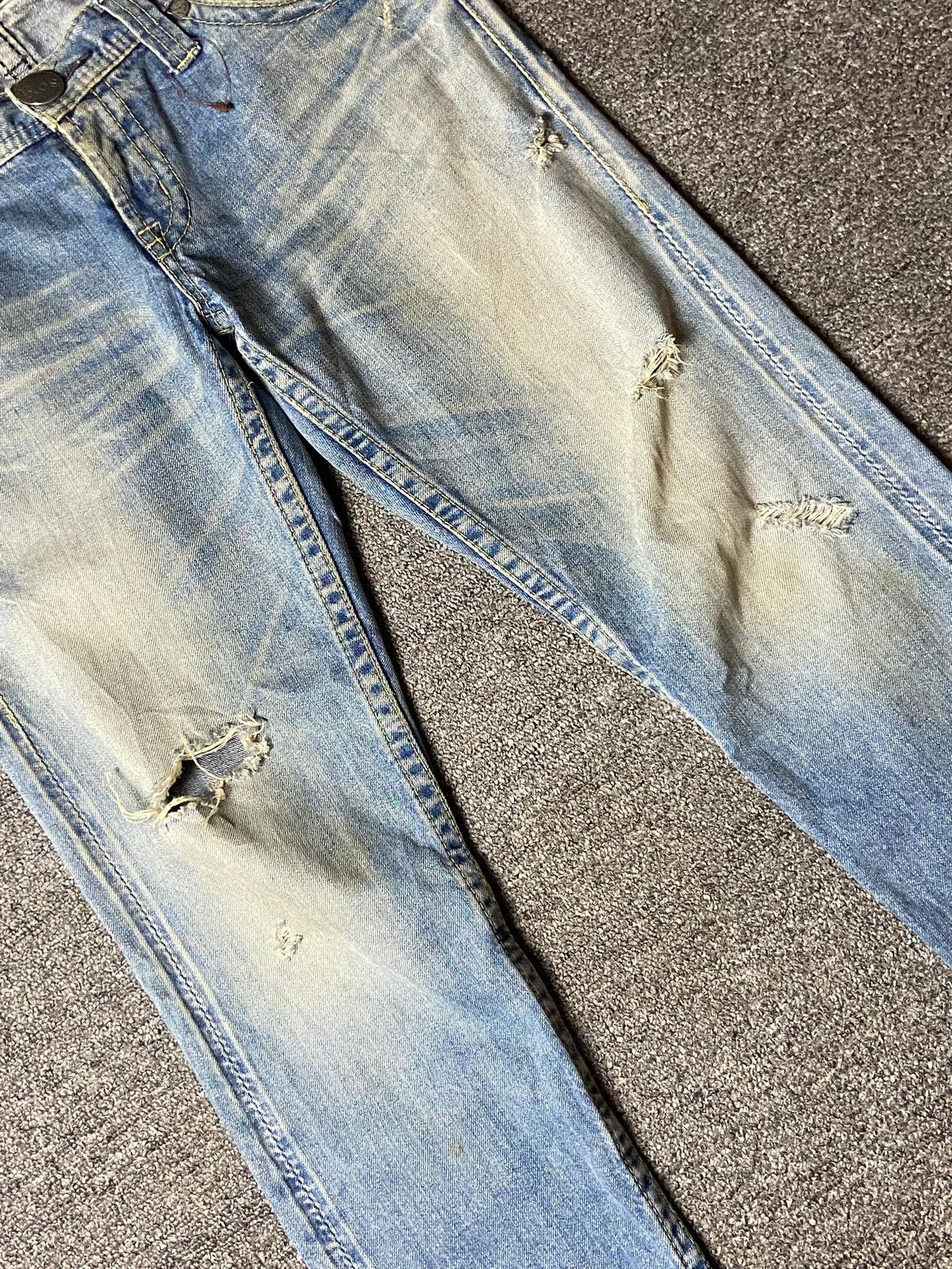 Japanese Brand × Vintage Vintage Rodeo Crowns Distressed Denim Ripped Jeans (122) Size US 32 / EU 48 - 10 Thumbnail