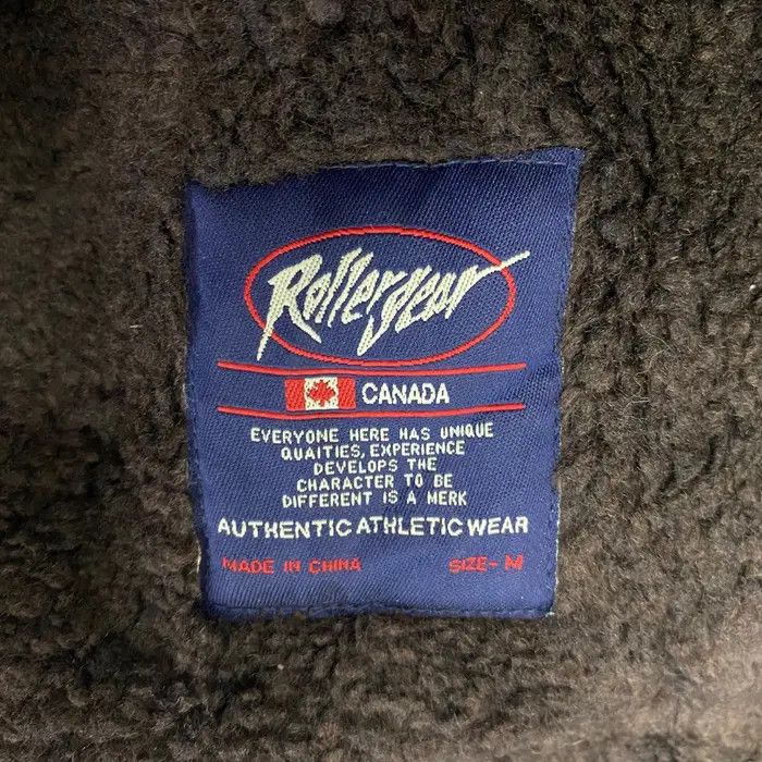 Vintage Vtg ROLLER GEAR CANADA Shearling Bomber Leather Jacket Size US M / EU 48-50 / 2 - 6 Thumbnail