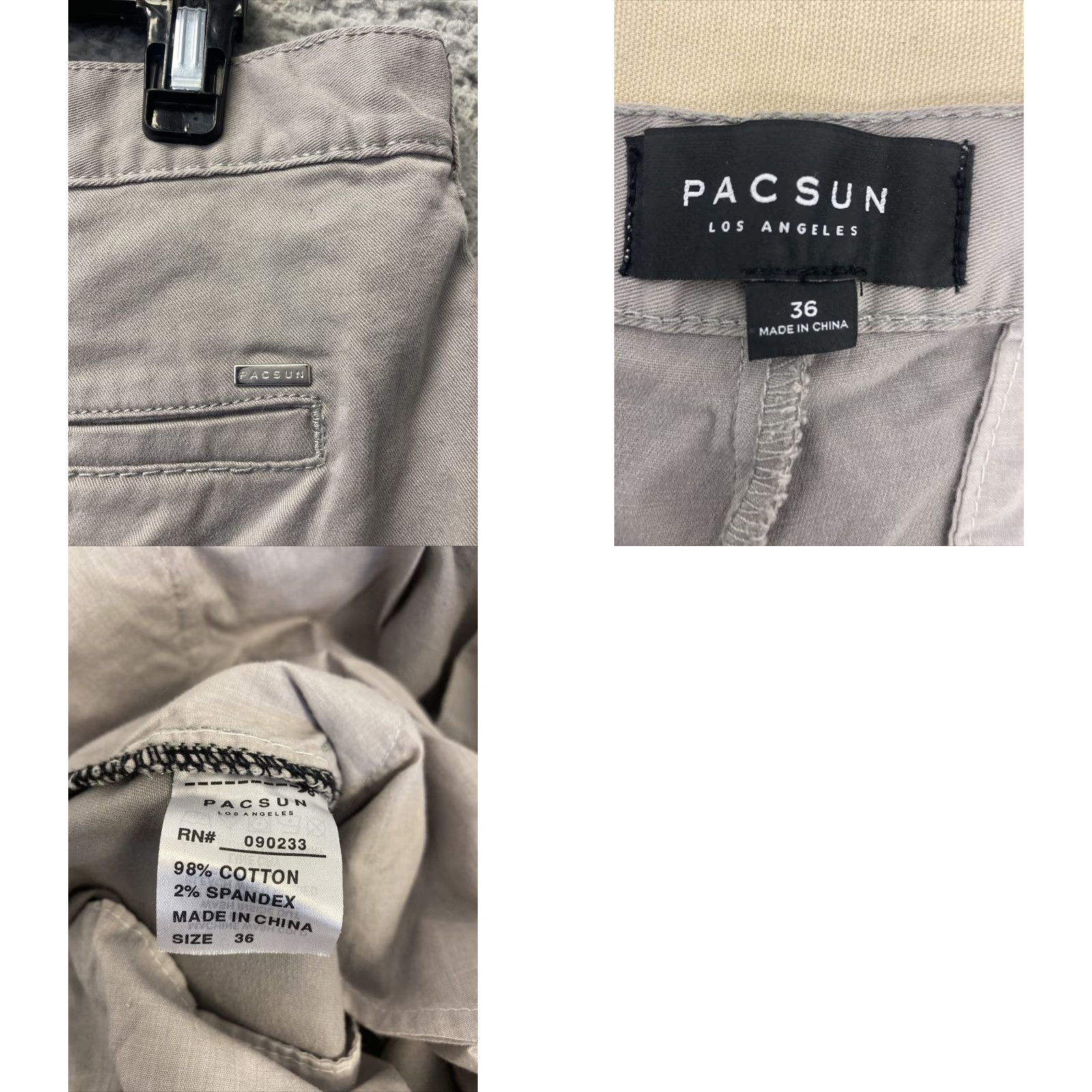 Pacsun PACSUN Lightweight Bermuda Shorts Beige Men Regular Size 36 Pockets Size US 36 / EU 52 - 8 Thumbnail