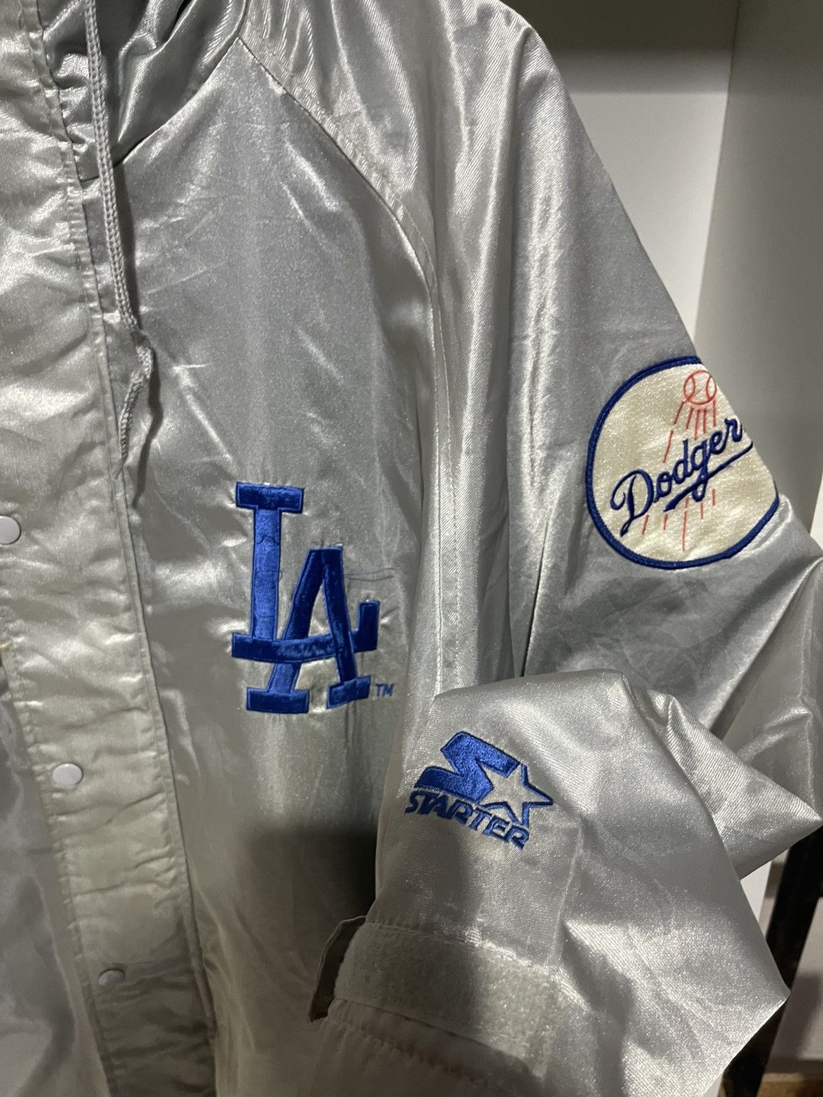 Starter Vintage Starter MLB LA Dodgers Hideo Nomo Satin Jacket Size US L / EU 52-54 / 3 - 2 Thumbnail