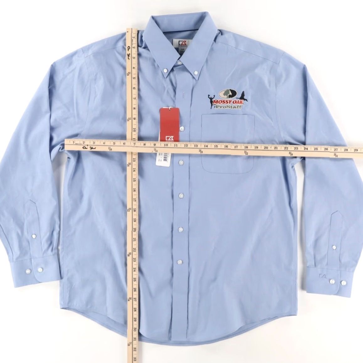 Cutter & Buck Cutter & Buck Mossy Oak ProStaff Button Down Shirt Blue Men's L Shirt Size US L / EU 52-54 / 3 - 3 Thumbnail