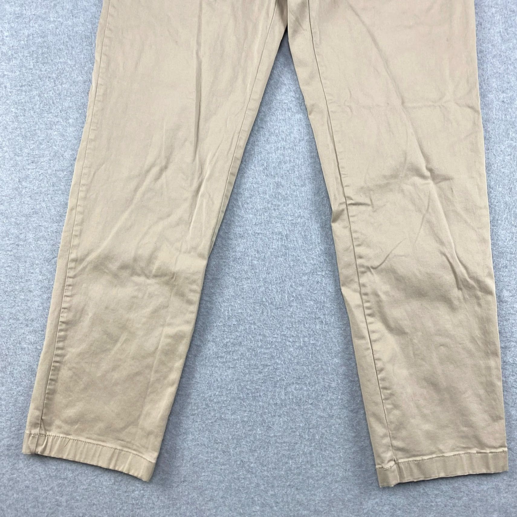 Vintage Savile Row Company London Pants Mens 34 Beige Chino Stretch Pockets Flat Front Regular Fit Slashed Pockets Belt Loops Zip 30 Inseam Size US 34 / EU 50 - 3 Thumbnail