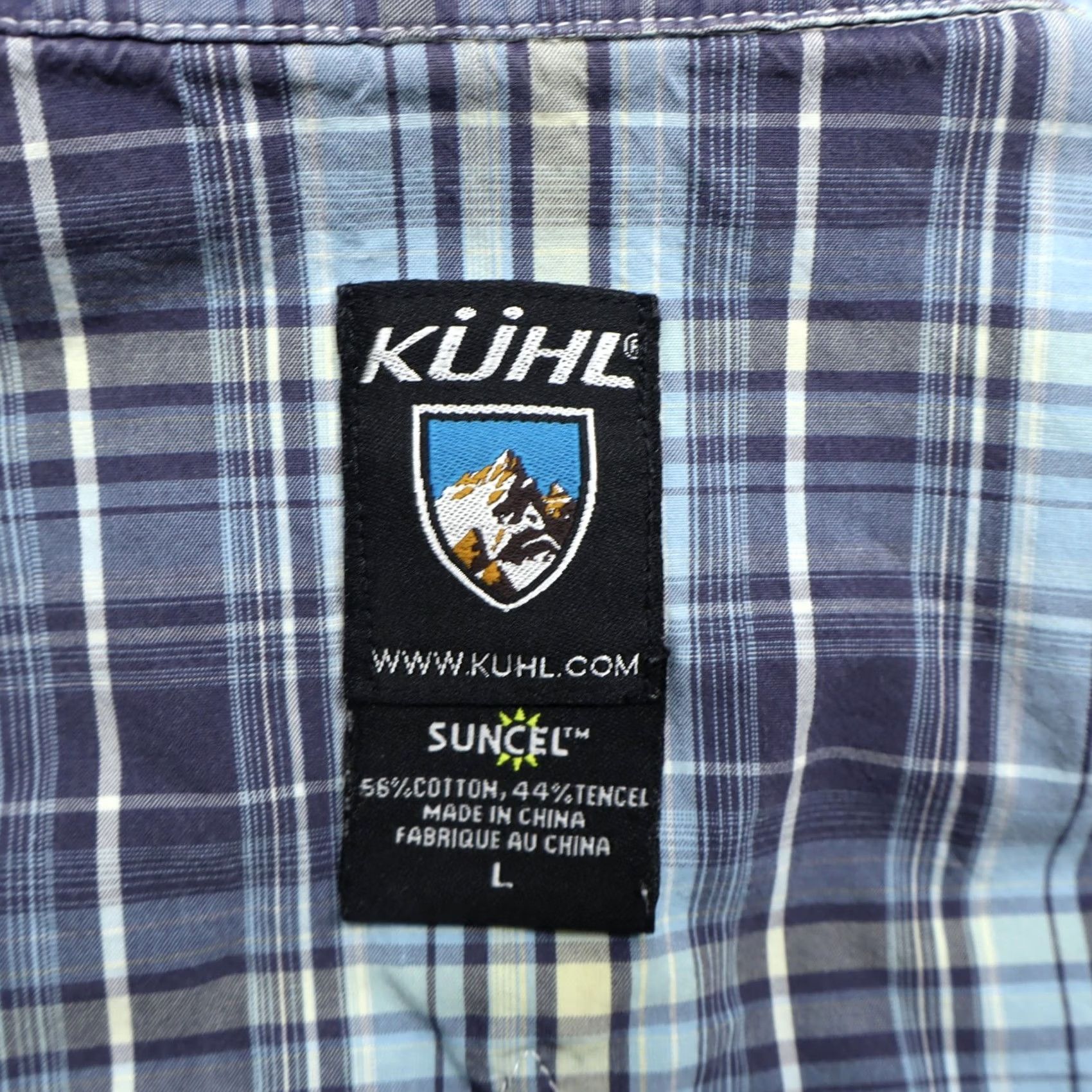 Vintage Kuhl Shirt Button-Up Plaid Blue Cotton Tencel Regular Size L Men’s Casual Outdoor Size US L / EU 52-54 / 3 - 5 Thumbnail