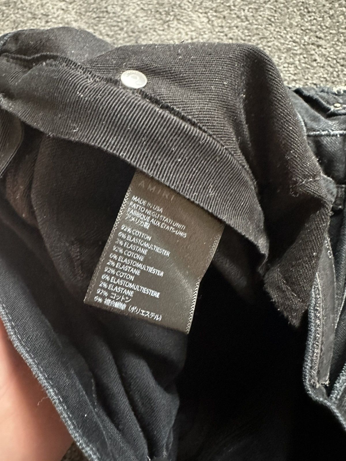 Amiri Amiri Black MX1 Jeans W32 Size US 32 / EU 48 - 6 Thumbnail