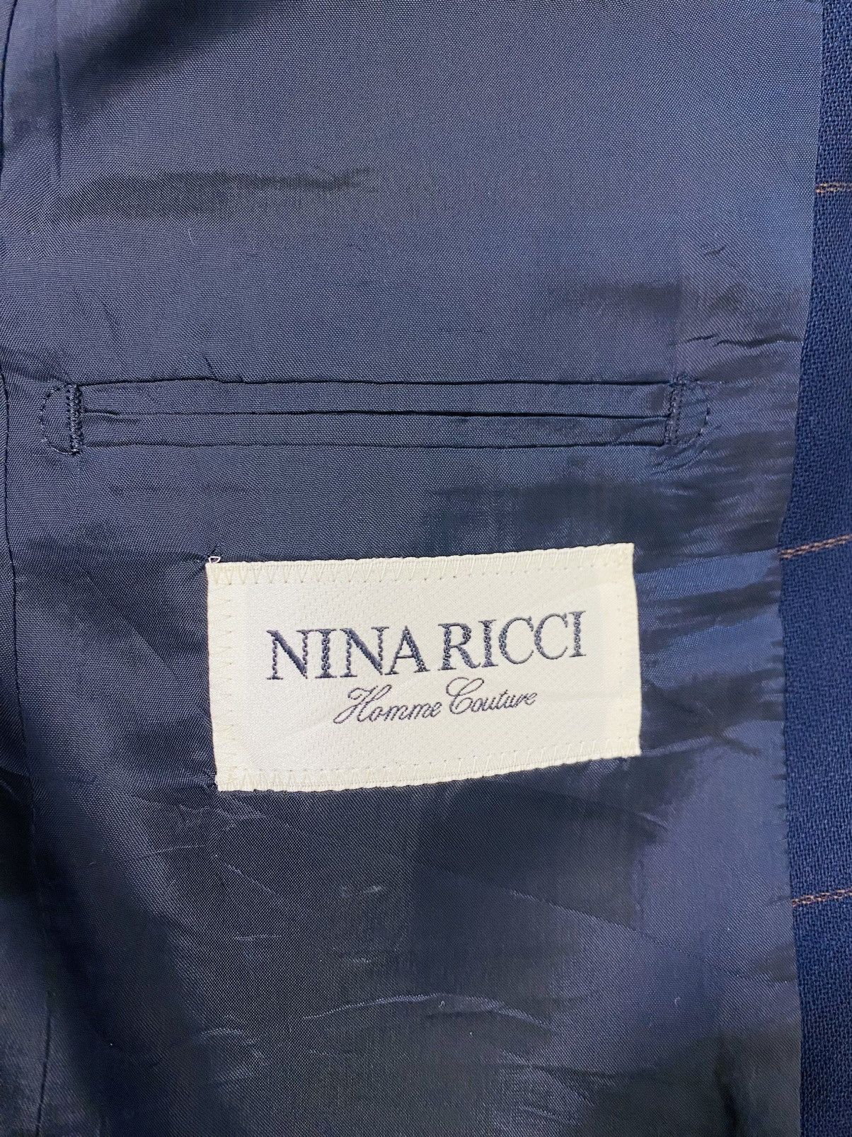 Vintage Rare Vintage 90s Nina Ricci Checkered Blazer Size US S / EU 44-46 / 1 - 14 Thumbnail