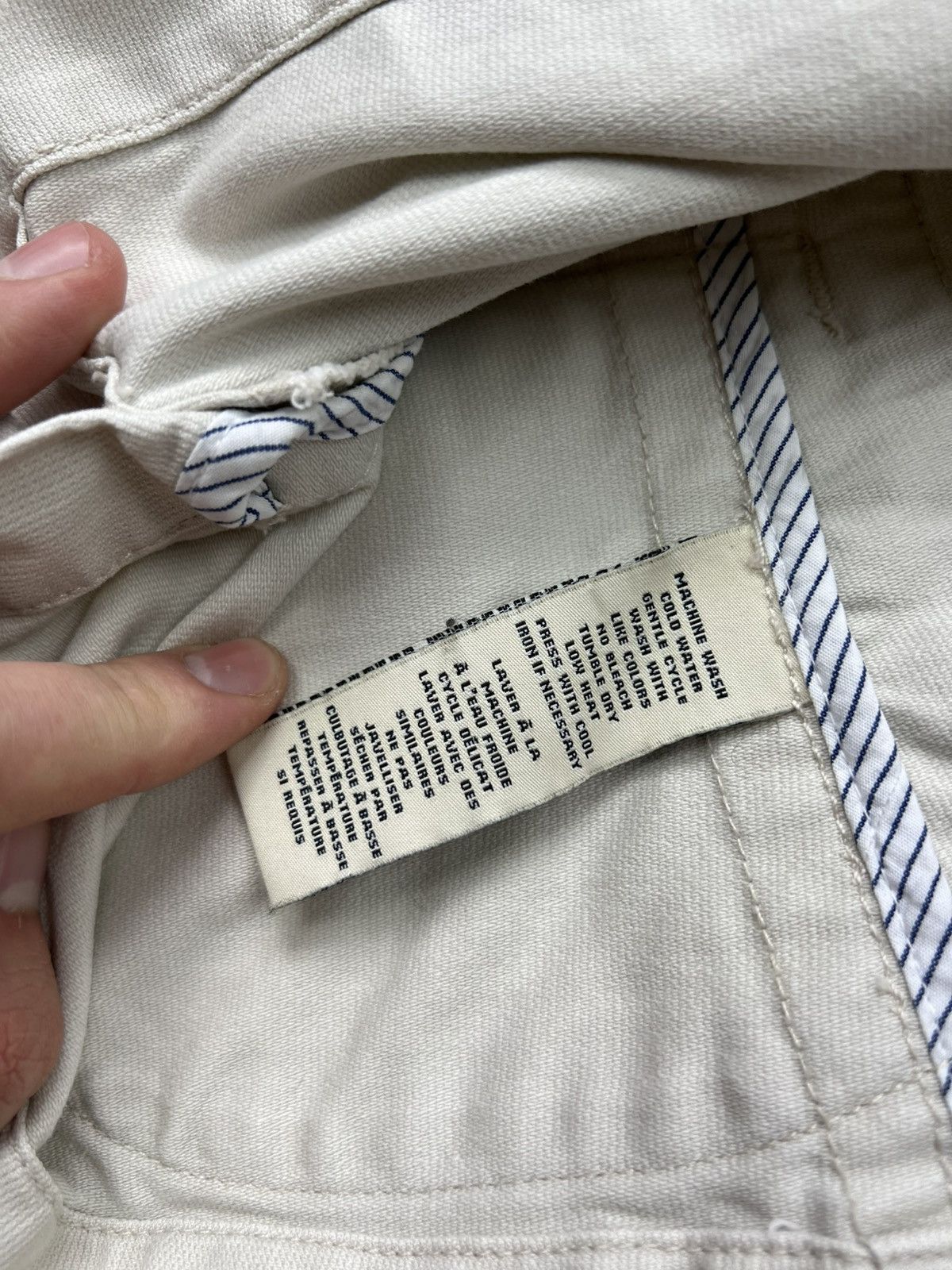 Polo Ralph Lauren Polo Jeans Ralph Lauren Womens Beige Cropped Denim Jacket Size M / US 6-8 / IT 42-44 - 8 Thumbnail