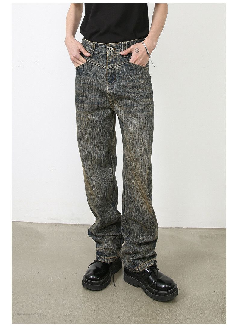 Japanese Brand × Vintage Vintage washed distressed dirty jeans Size US 32 / EU 48 - 1 Thumbnail
