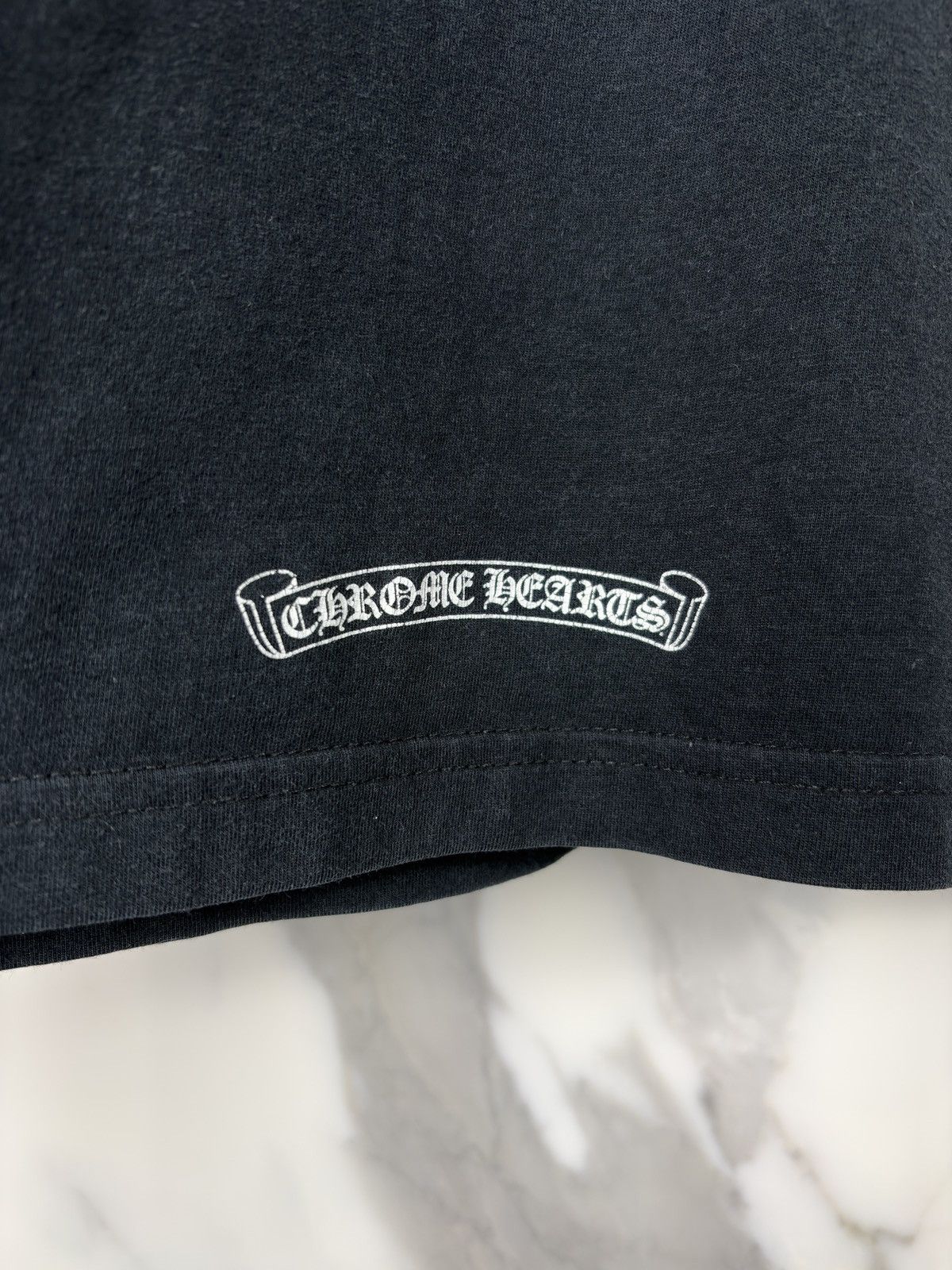 Chrome Hearts Chrome Hearts Neck Logo Scroll Pocket Tshirt Black Size US XS / EU 42 / 0 - 7 Thumbnail