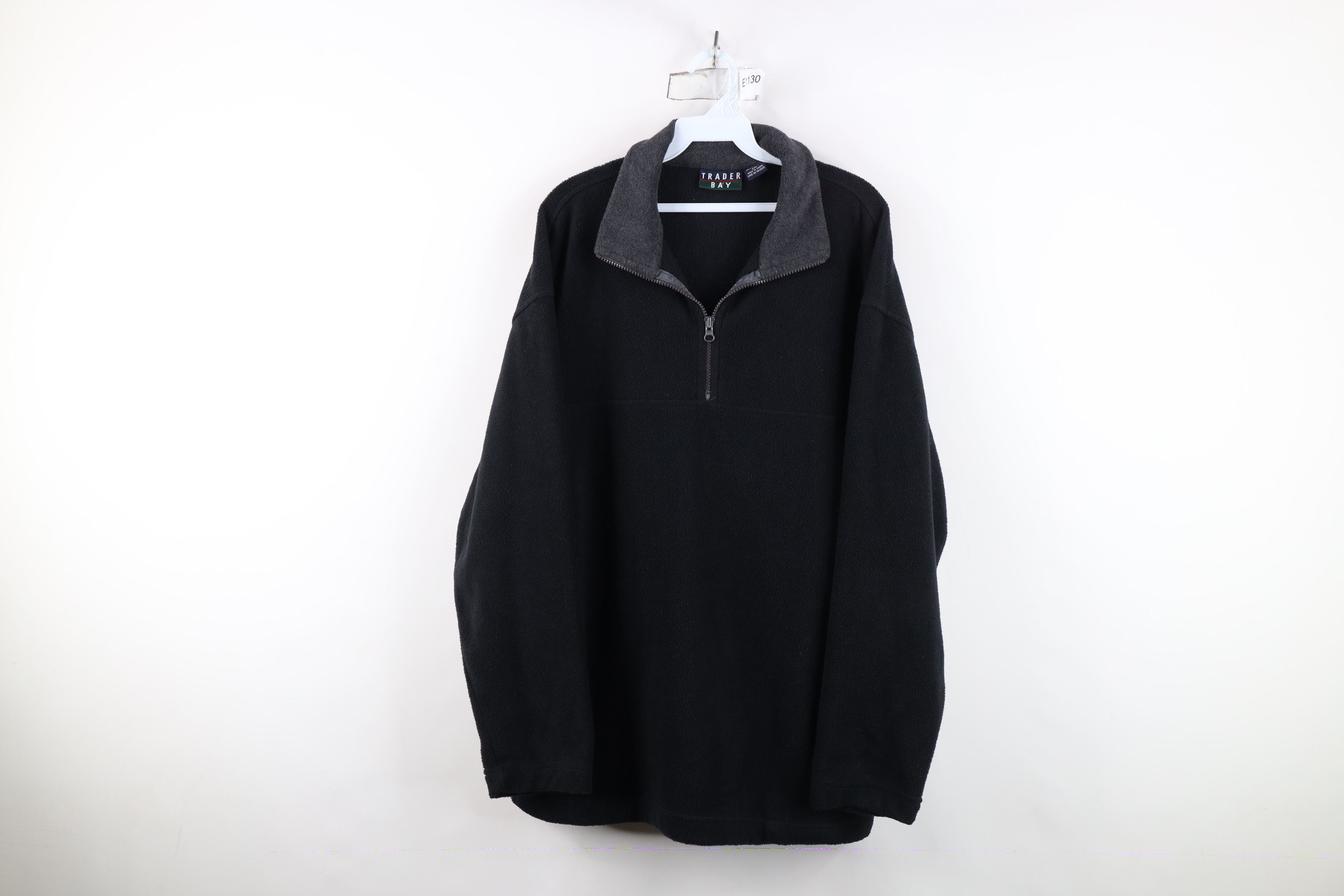 Vintage Vintage 90s Streetwear Half Zip Fleece Pullover Sweater Size US L / EU 52-54 / 3 - 1 Thumbnail