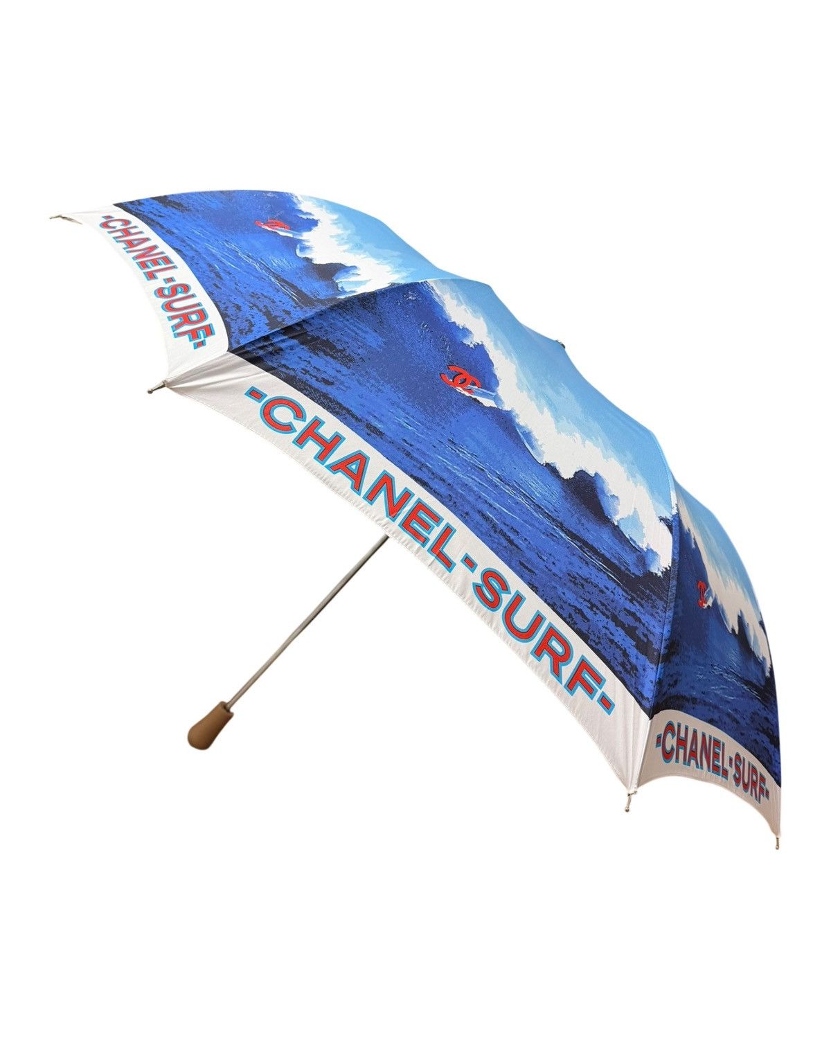 Chanel CHANEL S/S 2002 Surf Logo Print Folding Umbrella Size ONE SIZE - 2 Thumbnail