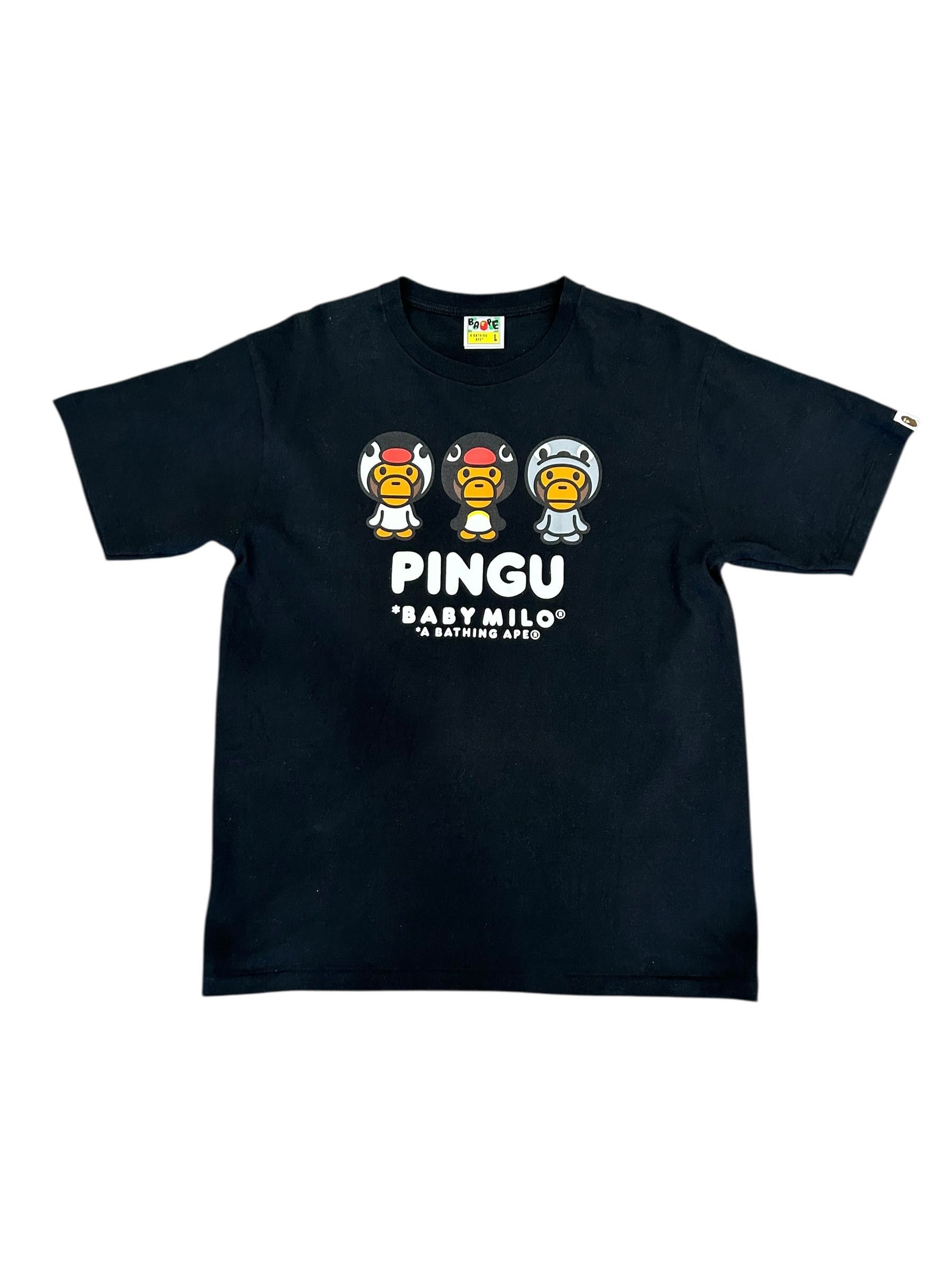 BAPE Baby Milo Pingu Tee Black