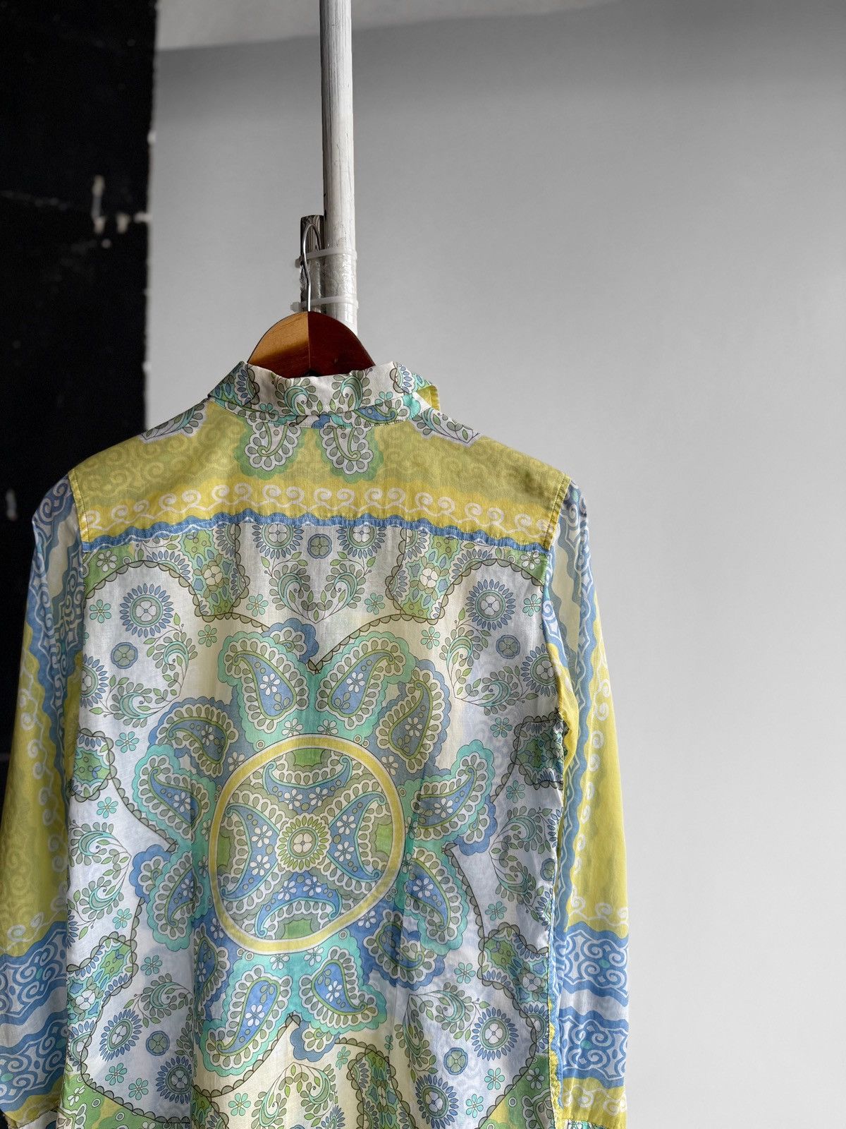 Other Rossana Diva Womens Rare Full Printed Button Up Blouse Shirt Size M / US 6-8 / IT 42-44 - 4 Thumbnail