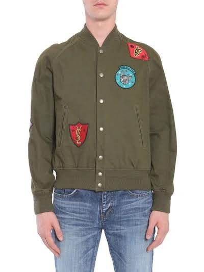 Saint Laurent Paris Saint Laurent Paris multi-patch military teddy jacket Size US S / EU 44-46 / 1 - 9 Thumbnail