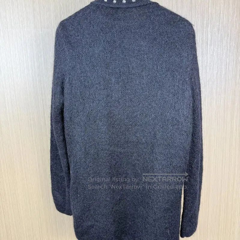 Yves Saint Laurent YSL Black Wool Cardigan for Women . Size XS / US 0-2 / IT 36-38 - 2 Thumbnail