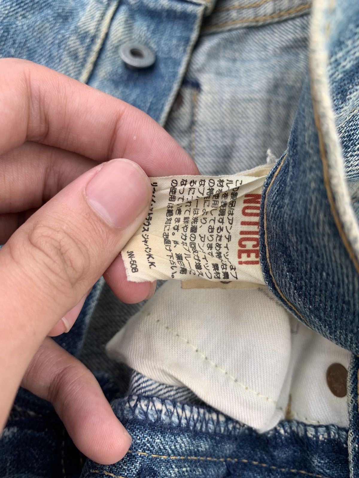 Levi's Vintage Clothing VINTAGE LEVIS 503BXX BIG E SELVEDGE FADED DISTESSED DENIM Size US 28 / EU 44 - 20 Thumbnail