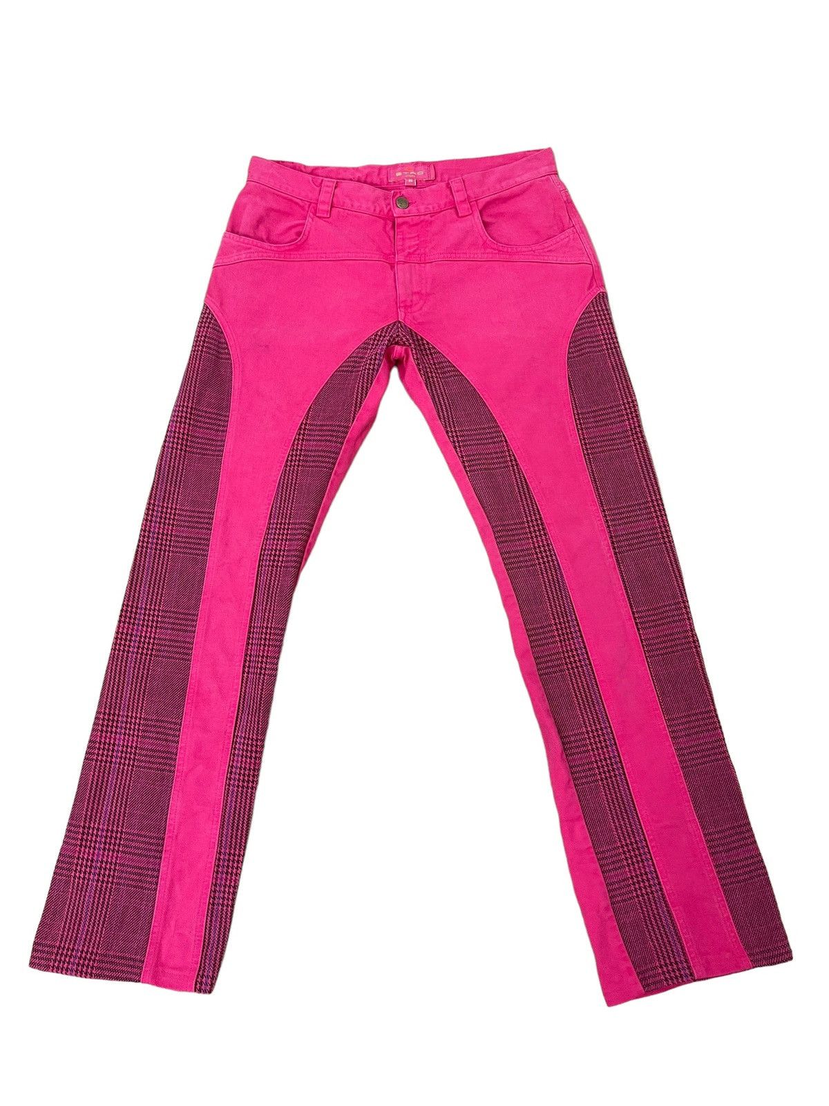 Japanese Brand Hybrid Jeans Etro Italy Pinky Denim Regular Straight 8🟦7 Size US 32 / EU 48 - 1 Thumbnail