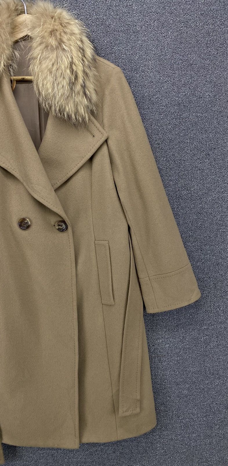 George Vintage Georges Rech Paris Wool Long Jacket Size XS / US 0-2 / IT 36-38 - 4 Thumbnail