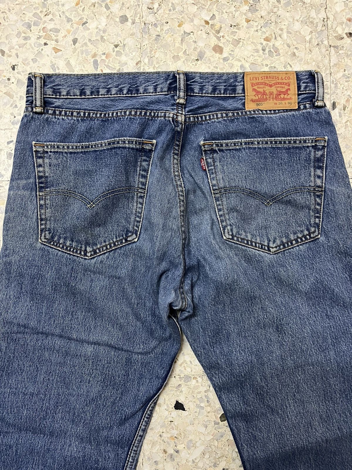 Levi's vintage levis 505 distressed denim Size US 36 / EU 52 - 3 Thumbnail