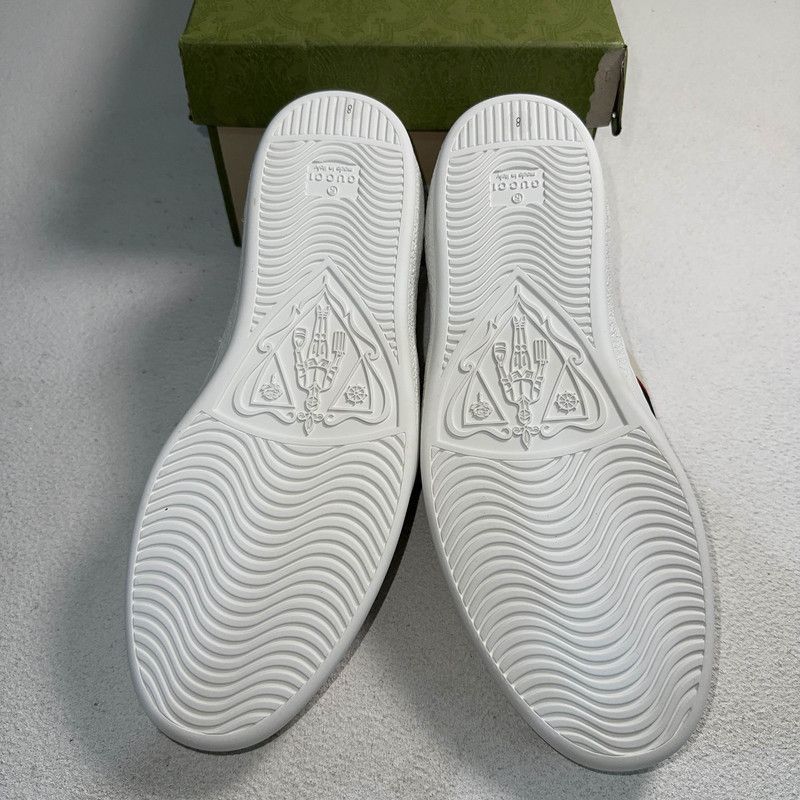 Gucci Gucci Ace Leather Stripe Low-Top Sneakers - Size US 8.5 / EU 41-42 - 4 Thumbnail