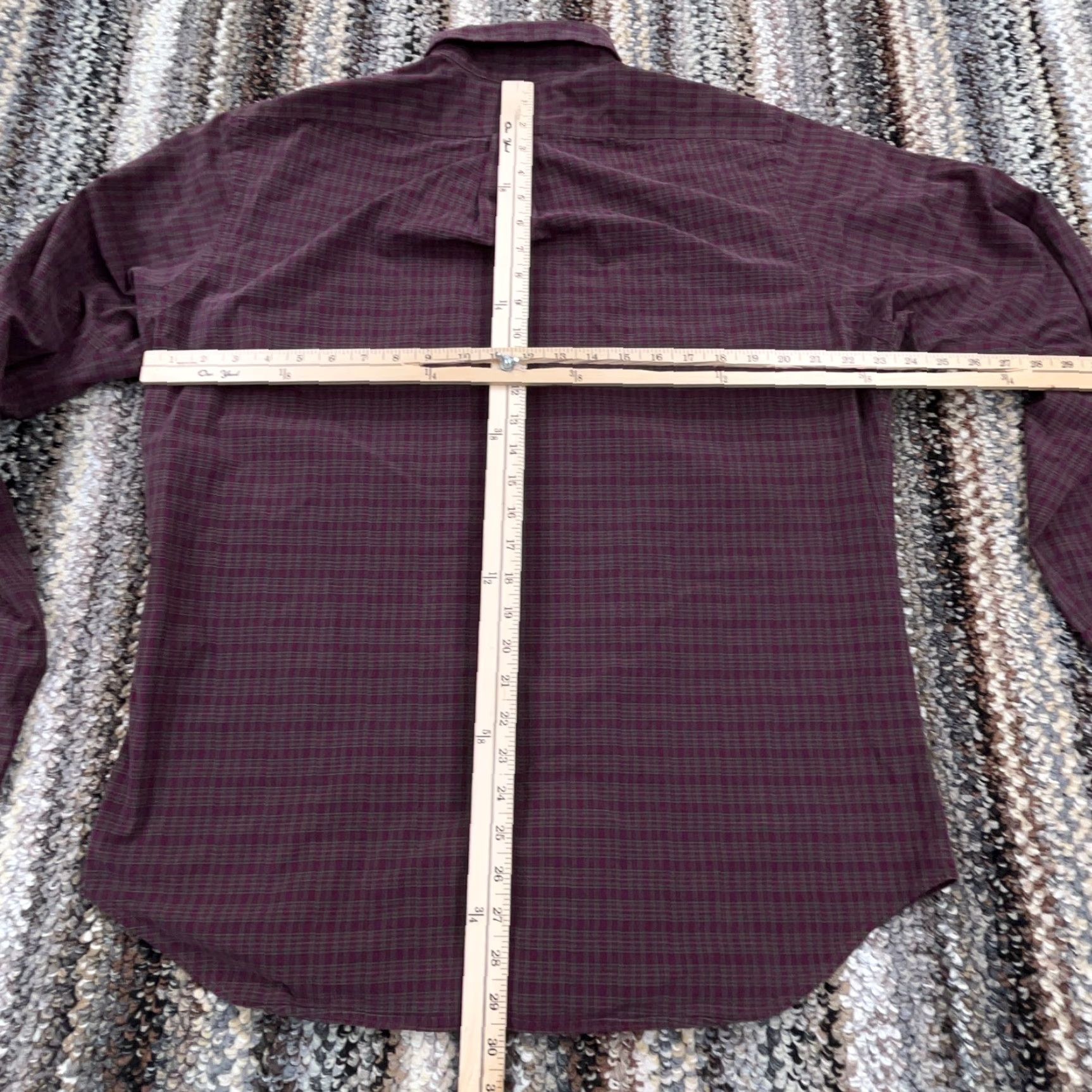 Ralph Lauren Ralph Lauren Button-Up Shirt Men Large Plaid Red Cotton Classic Fit 2XL Size 48R - 6 Thumbnail