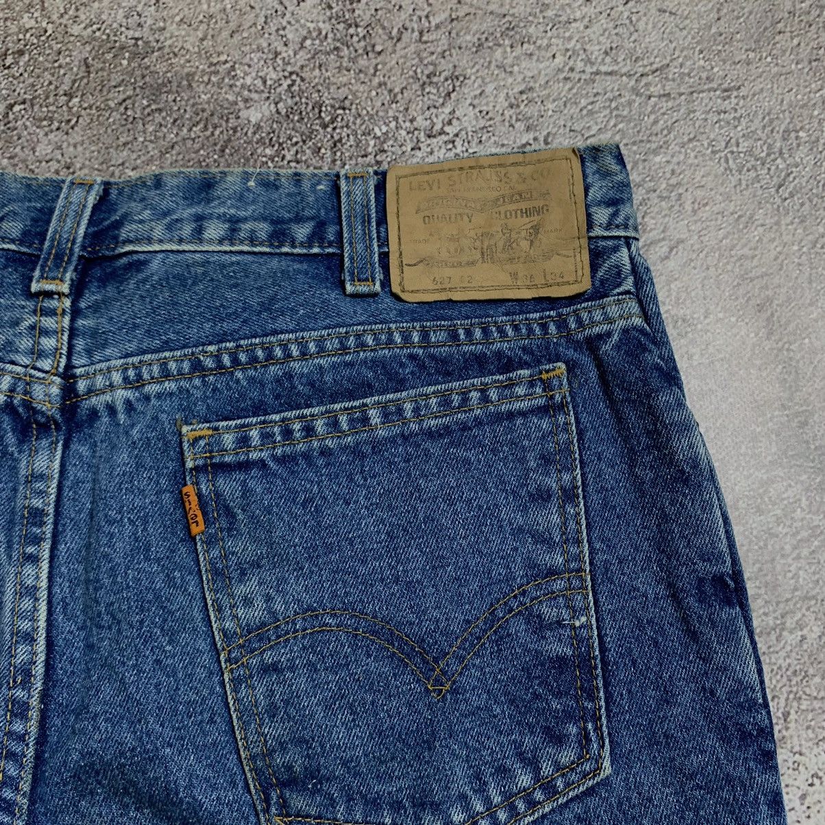 Vintage Vintage 90s Levis Baggy Wide Leg Faded Jeans Grunge Logo 36 Size US 36 / EU 52 - 6 Thumbnail