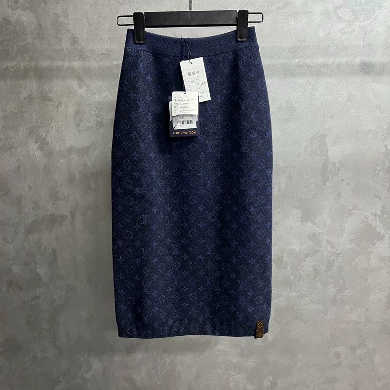Louis Vuitton Louis Vuitton size xxs Dark Blue Elastic Straight Leg Print Size 24" / US 00 / IT 34 - 1 Thumbnail