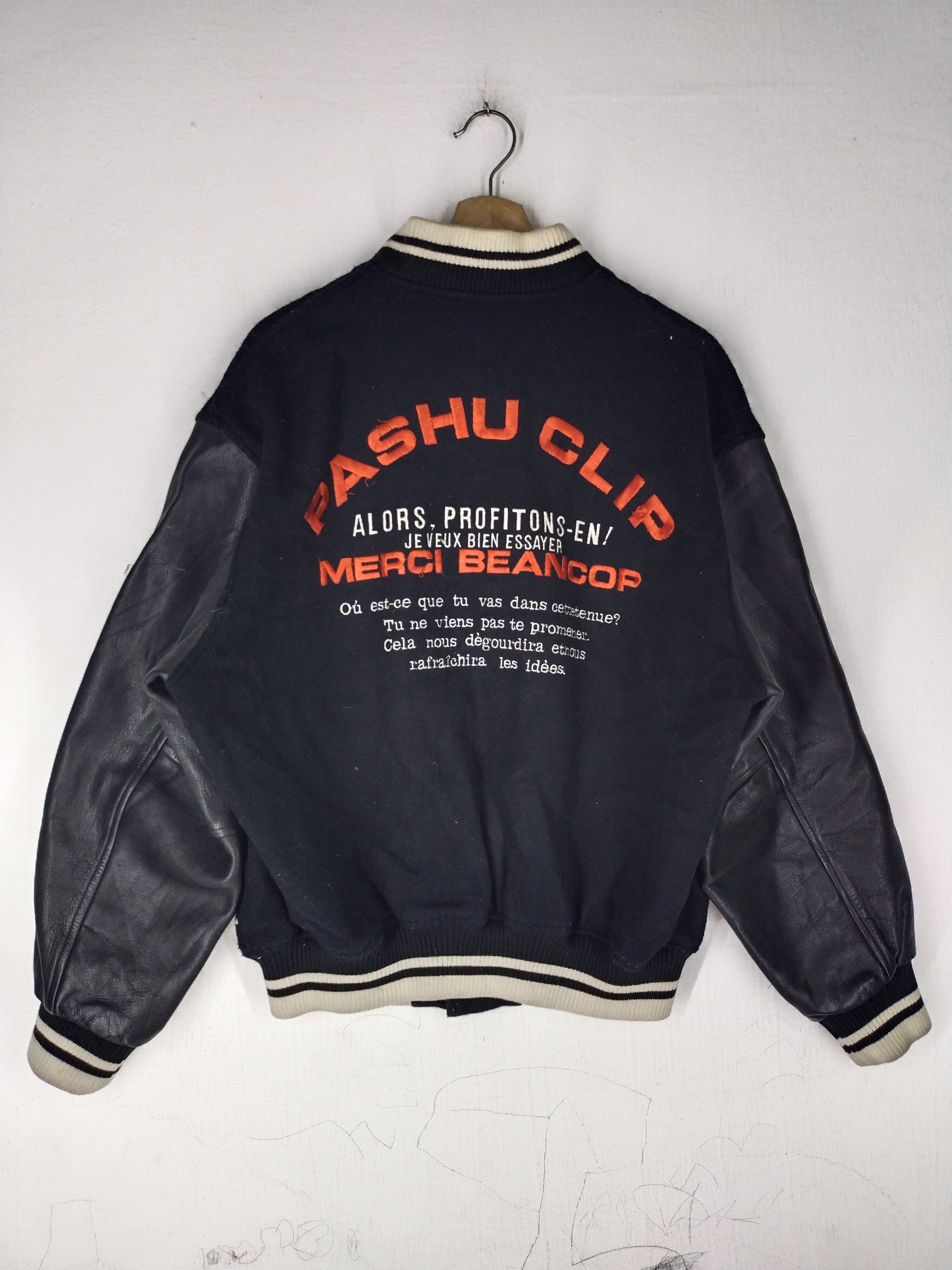 Vintage Vintage Pashu Clip Varsity Leather/Wool Jacket Size US M / EU 48-50 / 2 - 8 Thumbnail