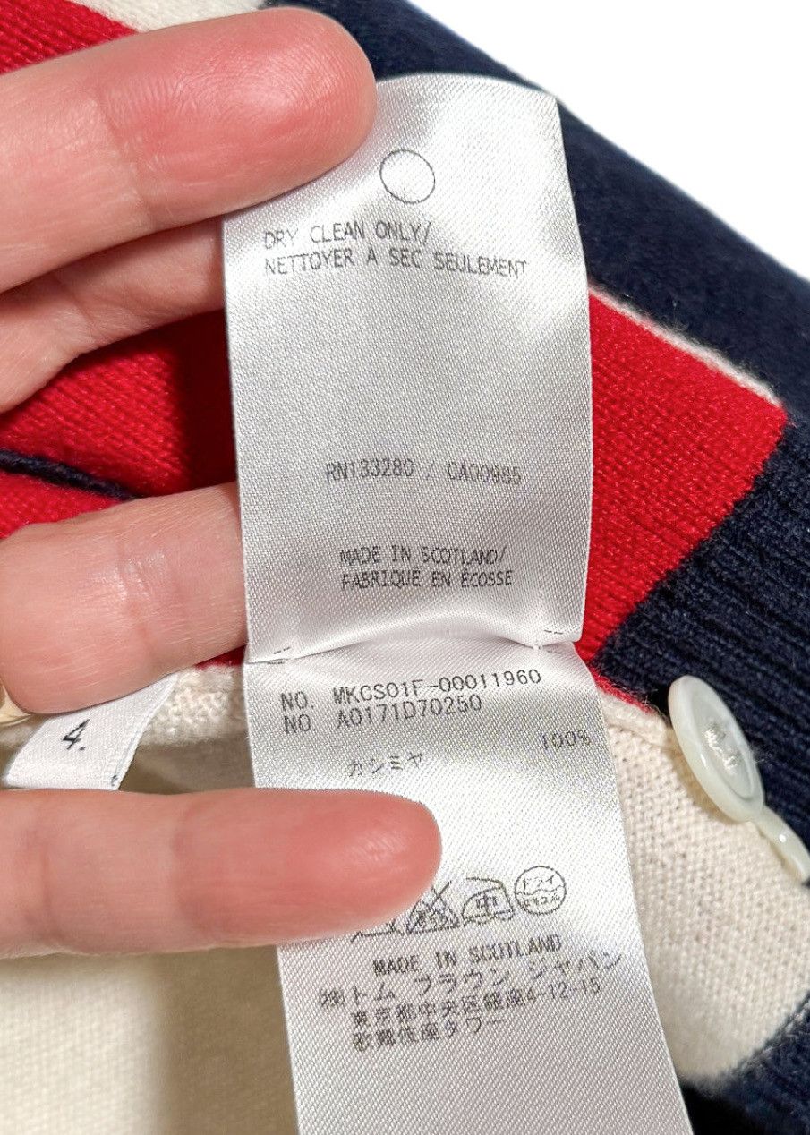 Thom Browne Thom Browne Tricolour Colourblock Cashmere Cardigan Sweater Size US XL / EU 56 / 4 - 8 Thumbnail