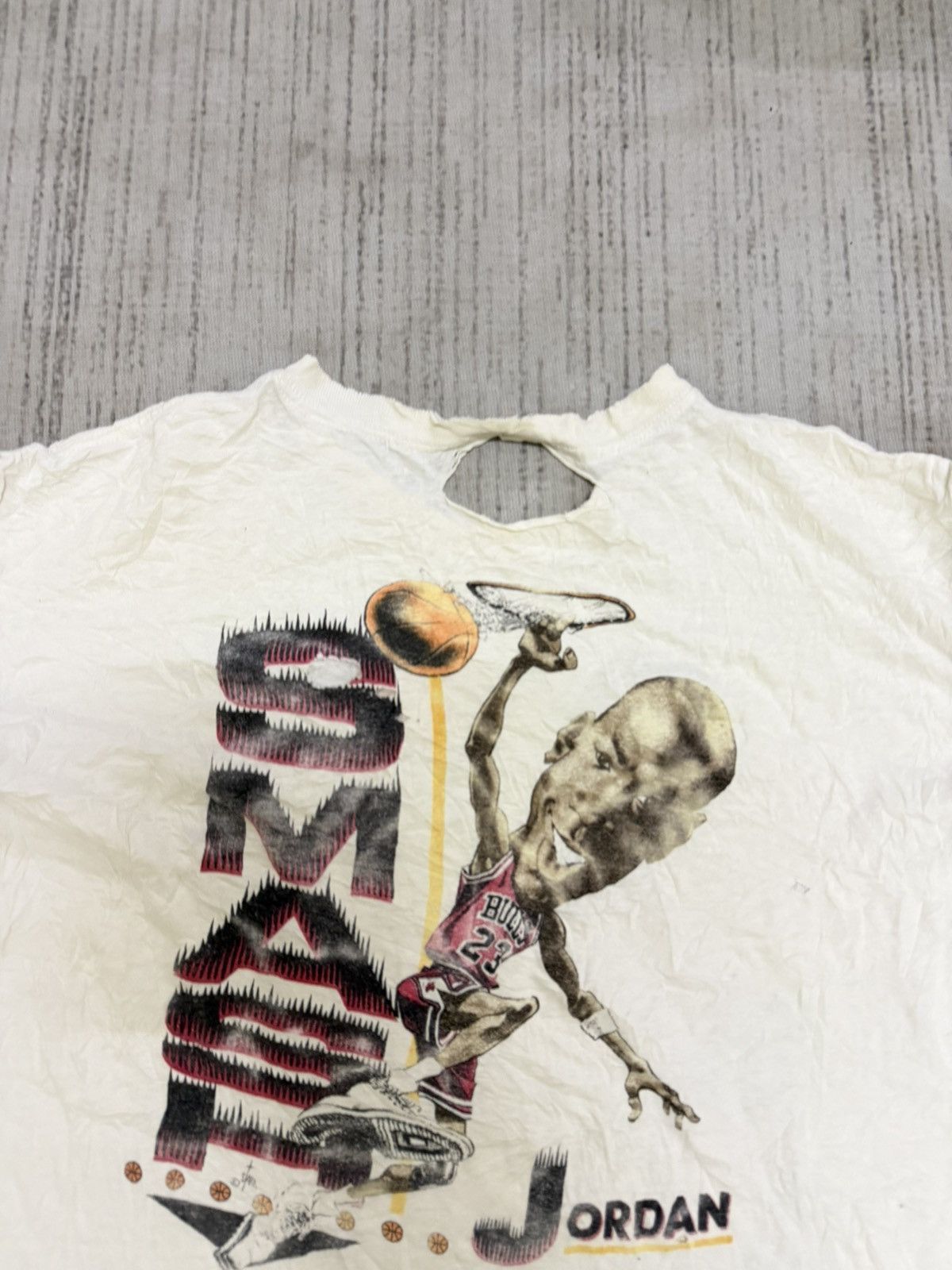 Vintage Vintage 1991 scottie pippen x jordan tshirt Size US L / EU 52-54 / 3 - 6 Thumbnail
