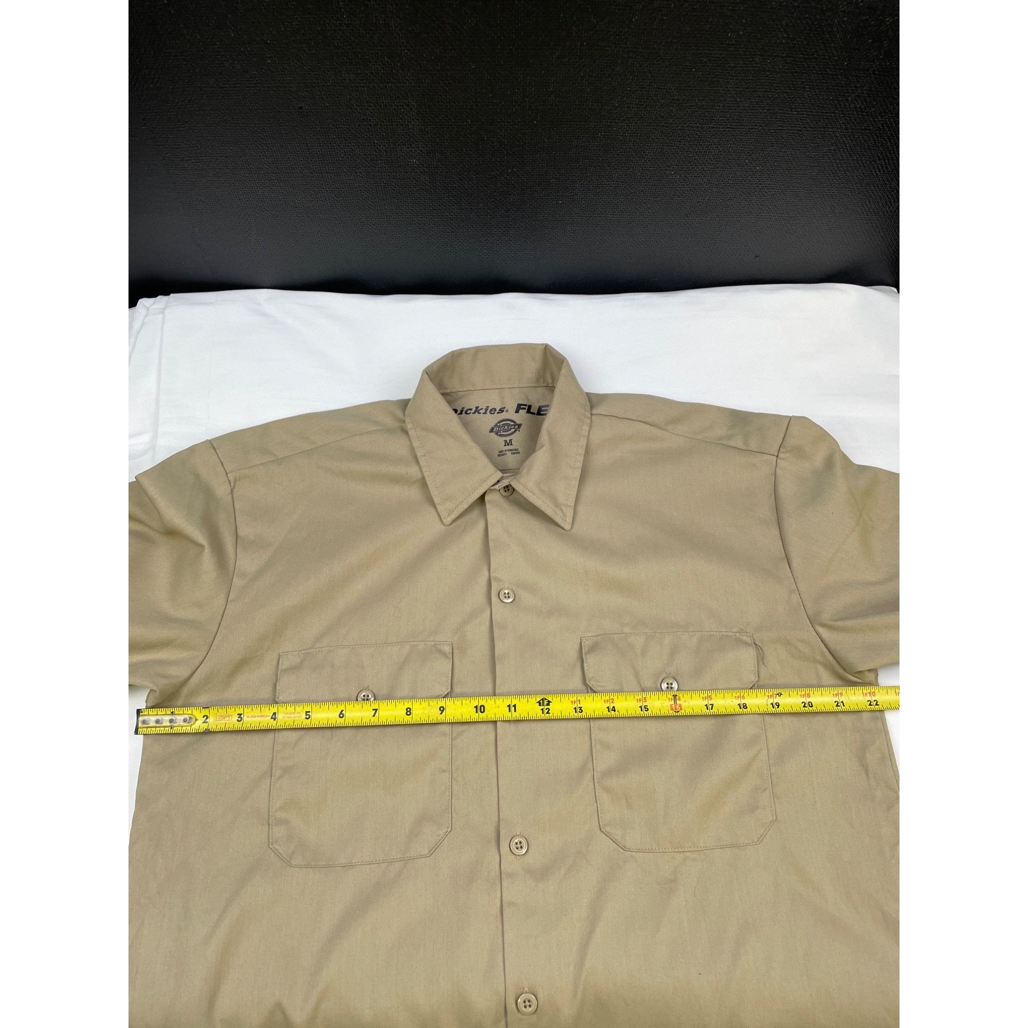 Dickies Dickies Flex Men's Khaki Button up Short Sleeve Work Shirt S Size US M / EU 48-50 / 2 - 8 Thumbnail