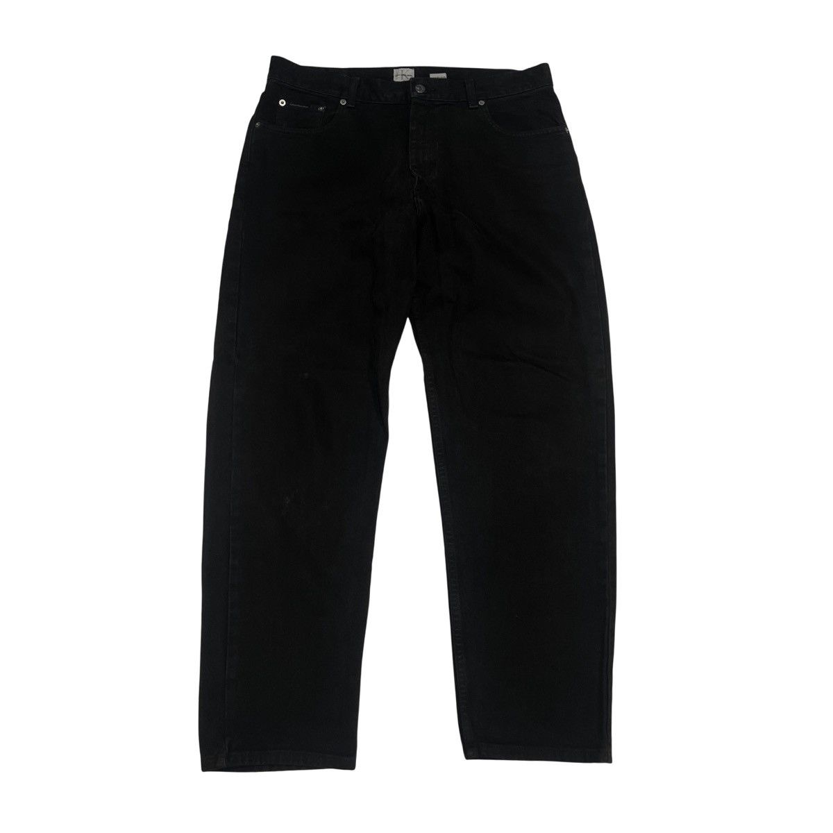 Calvin Klein vintage calvin klein faded black denim jeans Size US 34 / EU 50 - 1 Thumbnail