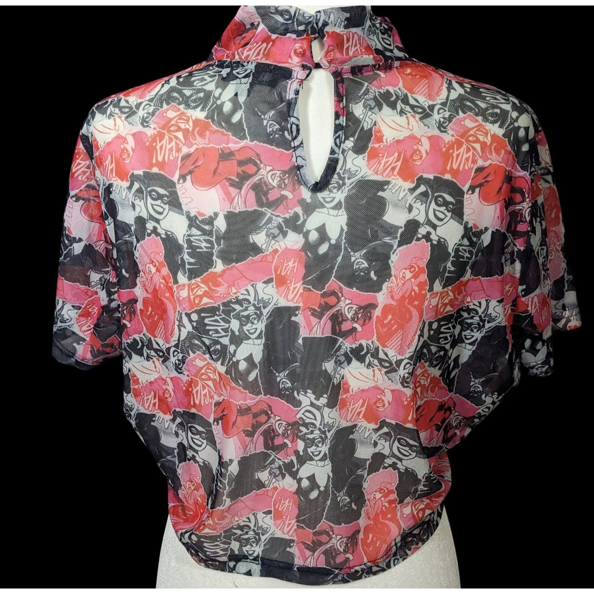 Other Harley Quinn x Smak Parlour Semi Sheer Crop Top Size 1X Size XL / US 12-14 / IT 48-50 - 2 Thumbnail